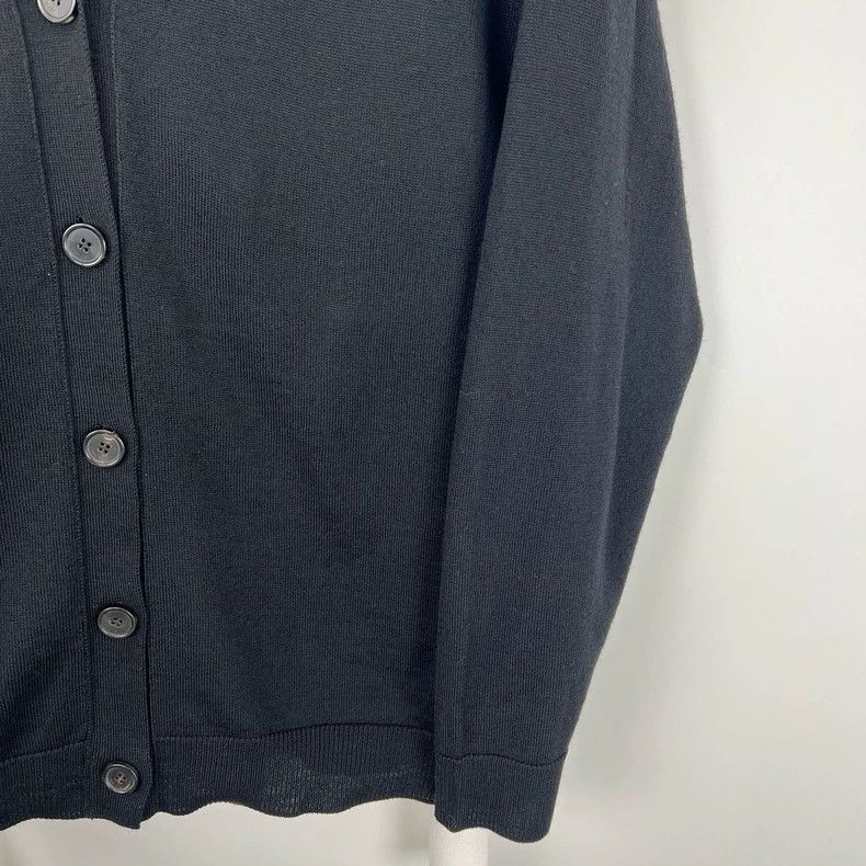 Loewe LOEWE Blue Embroidered Logo Wool Cardigan Size S / US 4 / IT 40 - 7 Thumbnail