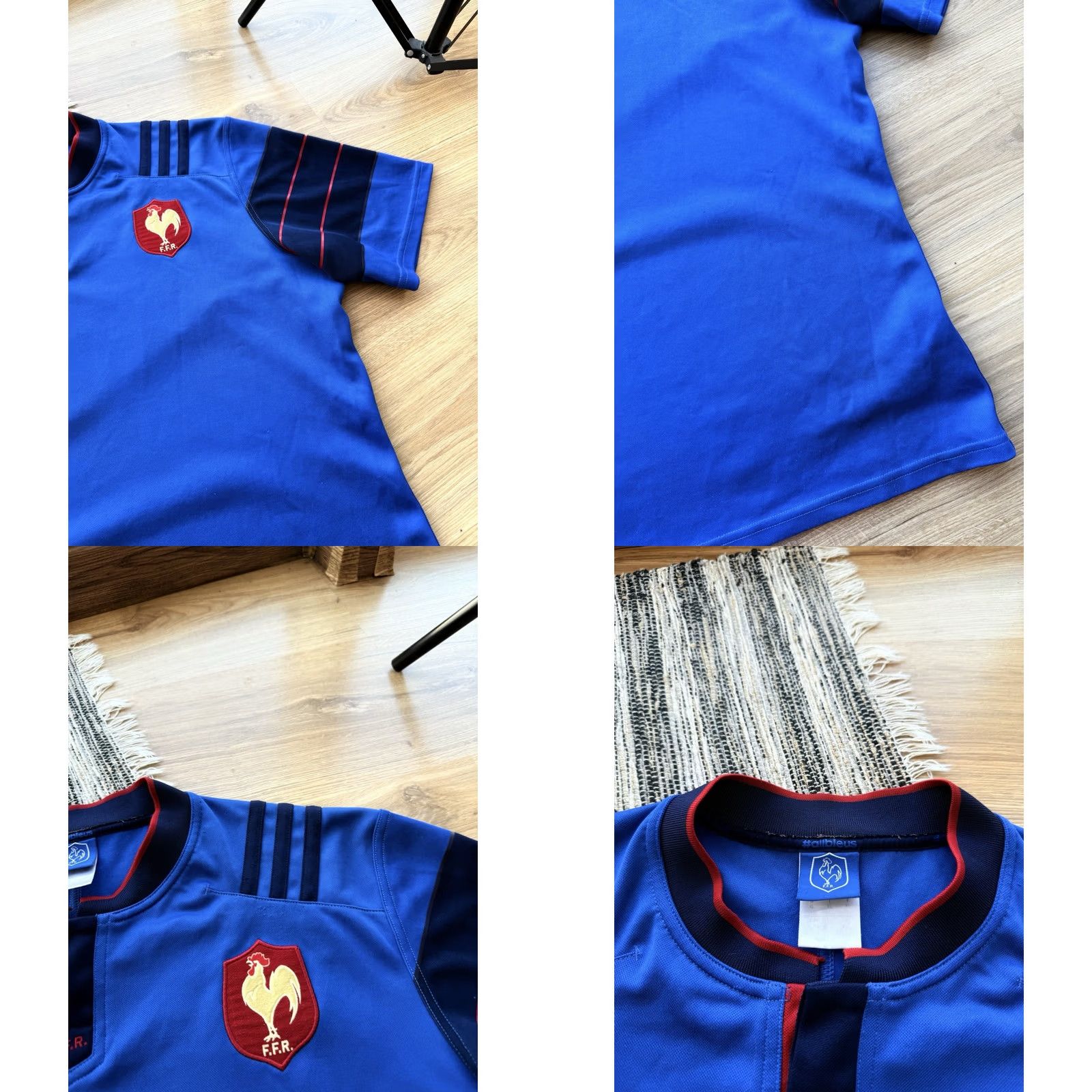Adidas France Adidas Rugby National Team Shirt 2015/16 Blue XL Jersey Size US XL / EU 56 / 4 - 8 Thumbnail