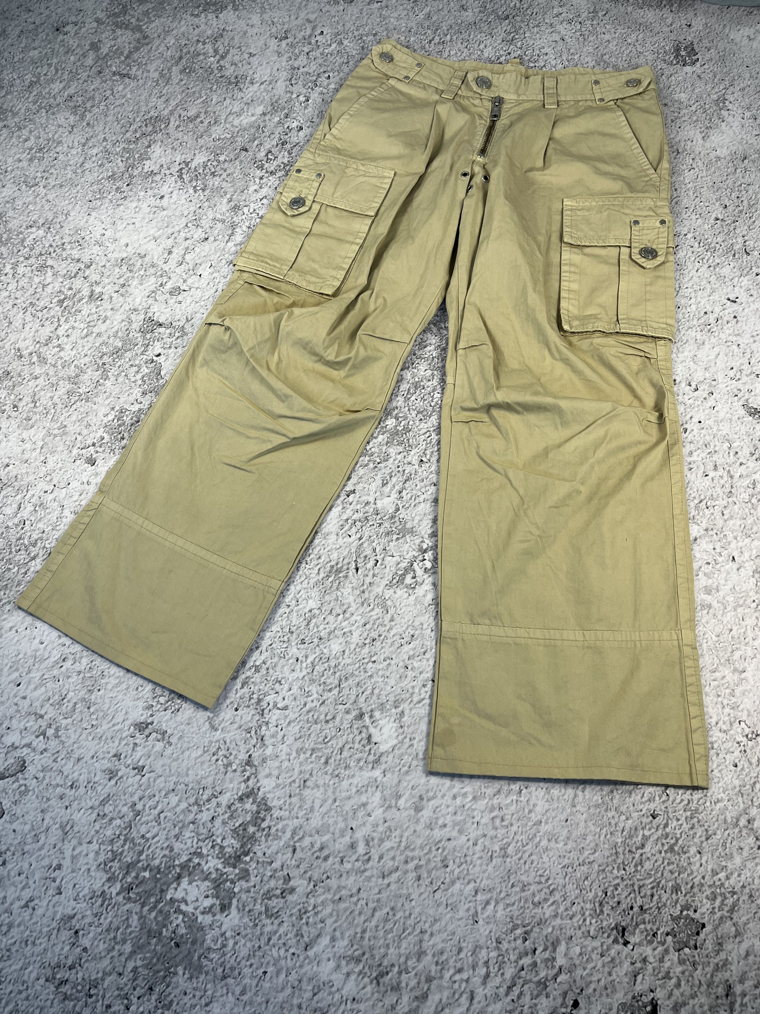 Dsquared2 Archive Dsquared2 Beige Denim Pants Baggy Avant Garde Size US 32 / EU 48 - 3 Thumbnail