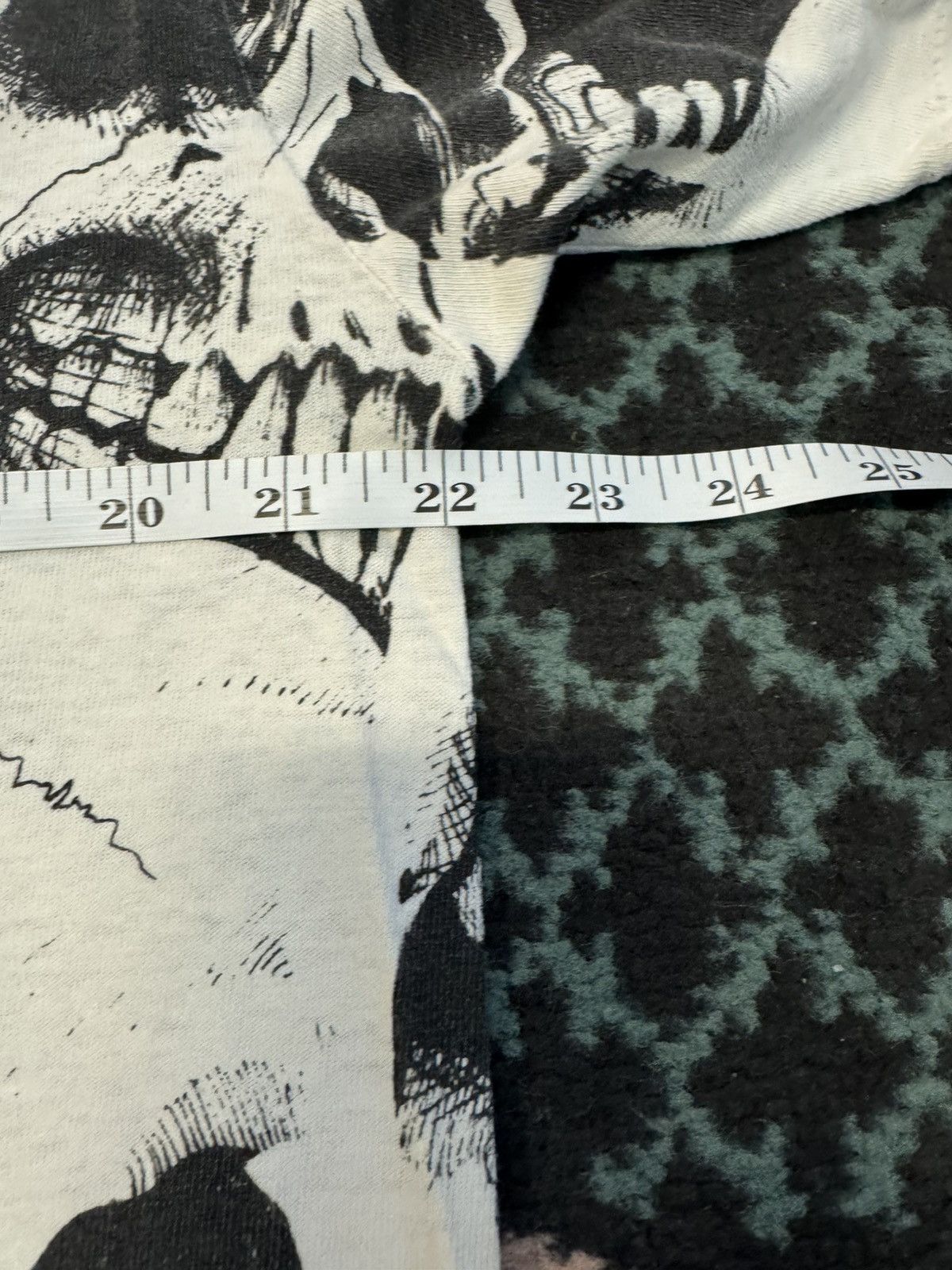 Vintage Vintsge AOP Skull Jarvis Ace 1992 Original Rare grunge shirt Size US L / EU 52-54 / 3 - 10 Thumbnail