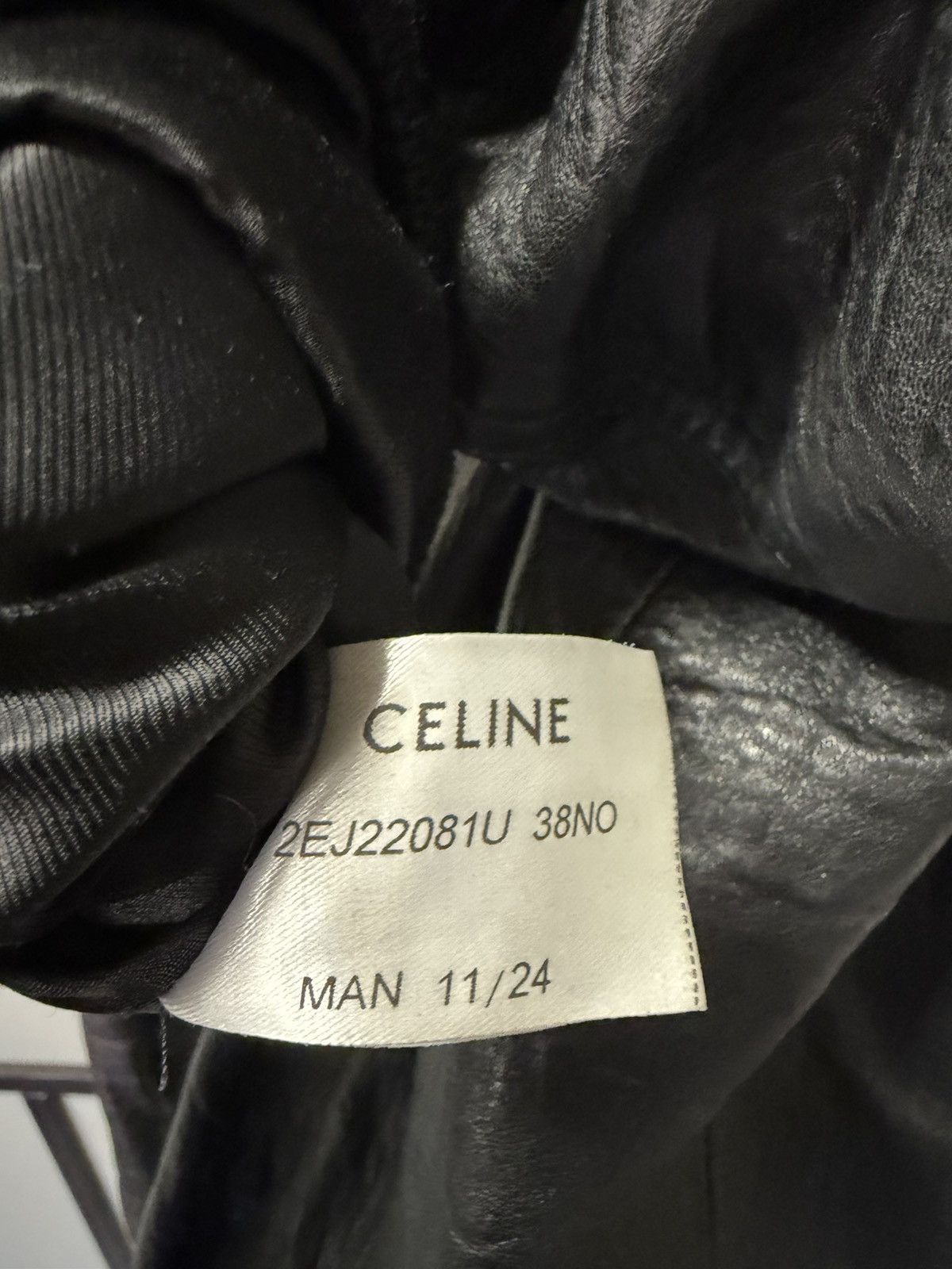 Celine UNRELEASED - SS24 Crystal Logo Lamb Blouson Size US S / EU 44-46 / 1 - 12 Thumbnail