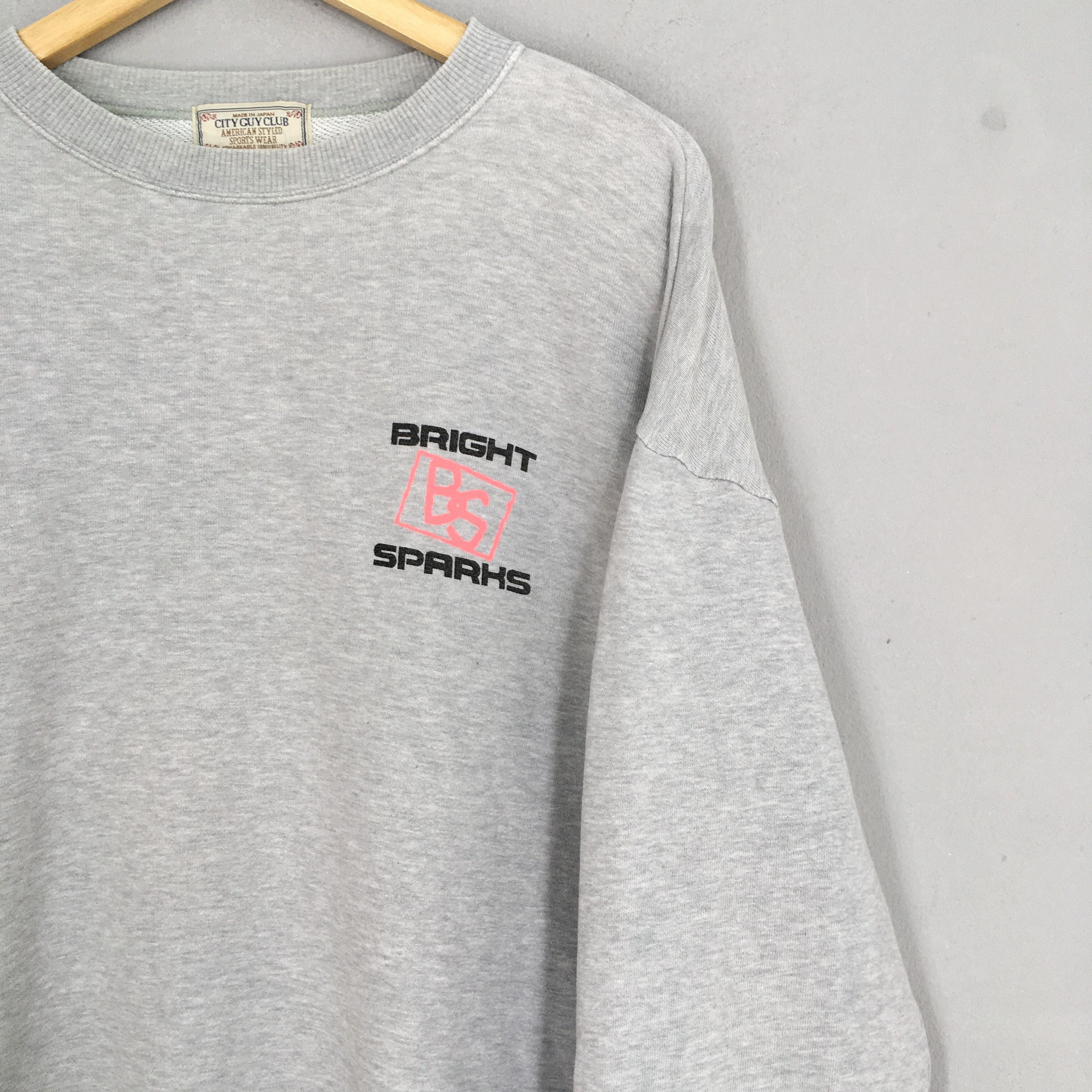 Vintage Vintage Bright Sparks Power Gray Sweatshirt Large Size US L / EU 52-54 / 3 - 3 Thumbnail