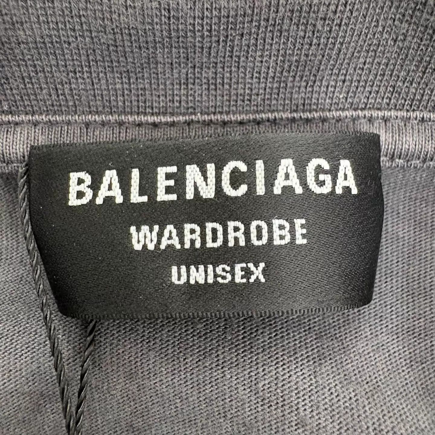 Balenciaga Balenciaga Charcoal Embroidered Coke Logo T-shirt L Size L / US 10 / IT 46 - 3 Thumbnail