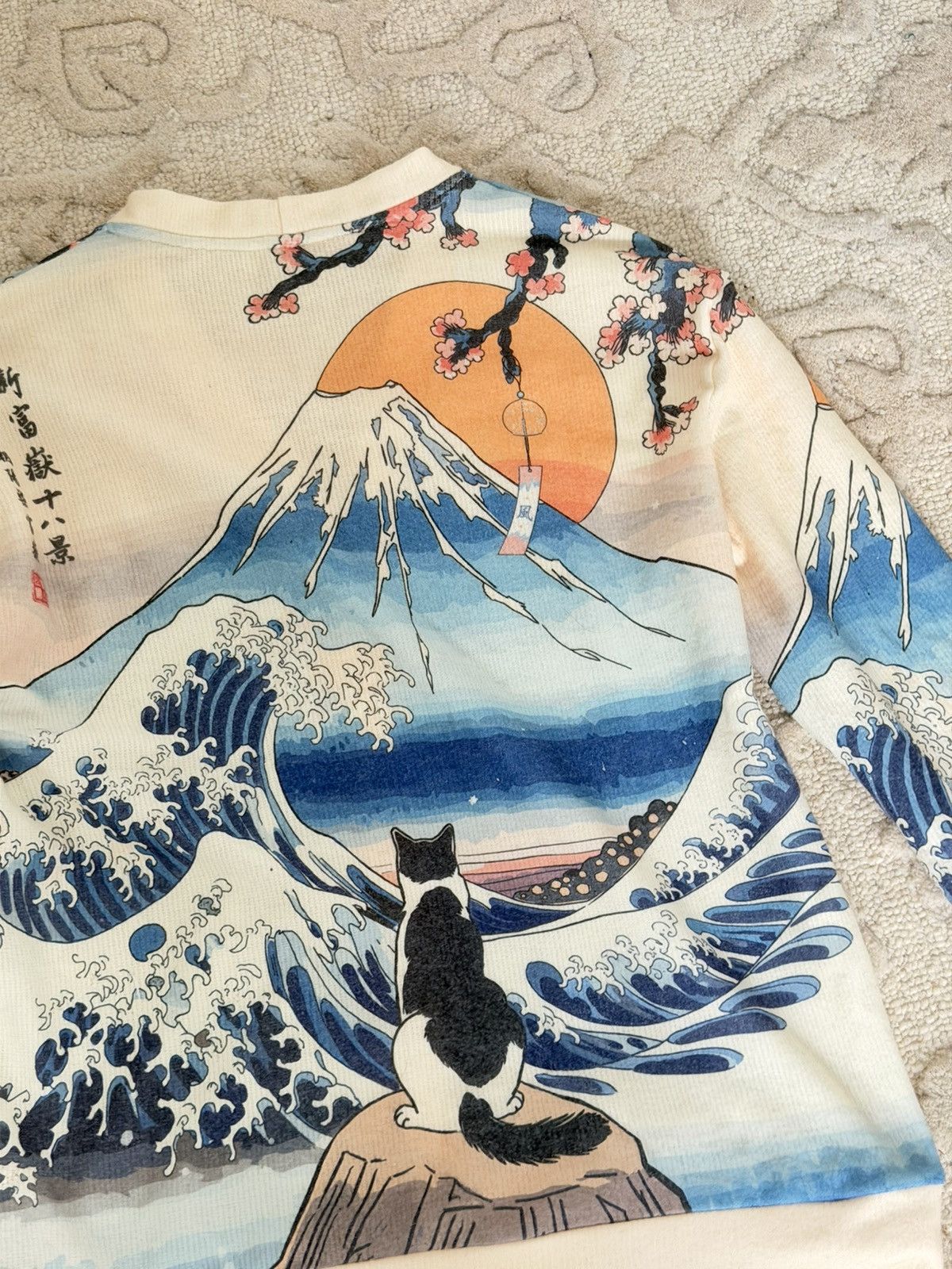 Vintage Vincent Painting Ocean Artwork Cardigan Size US L / EU 52-54 / 3 - 4 Thumbnail