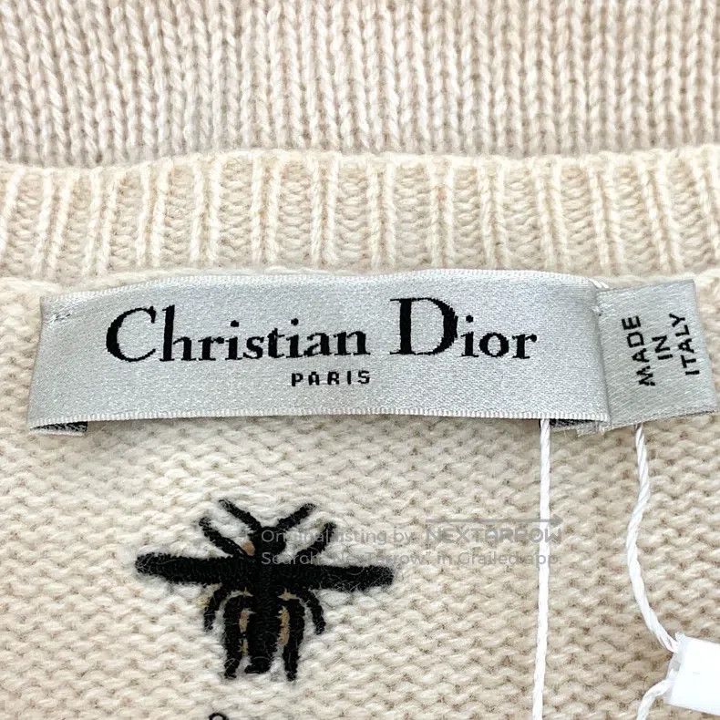 Dior Dior Beige cashmere round-neck sleeveless knitted vest Size XS / US 0-2 / IT 36-38 - 5 Thumbnail