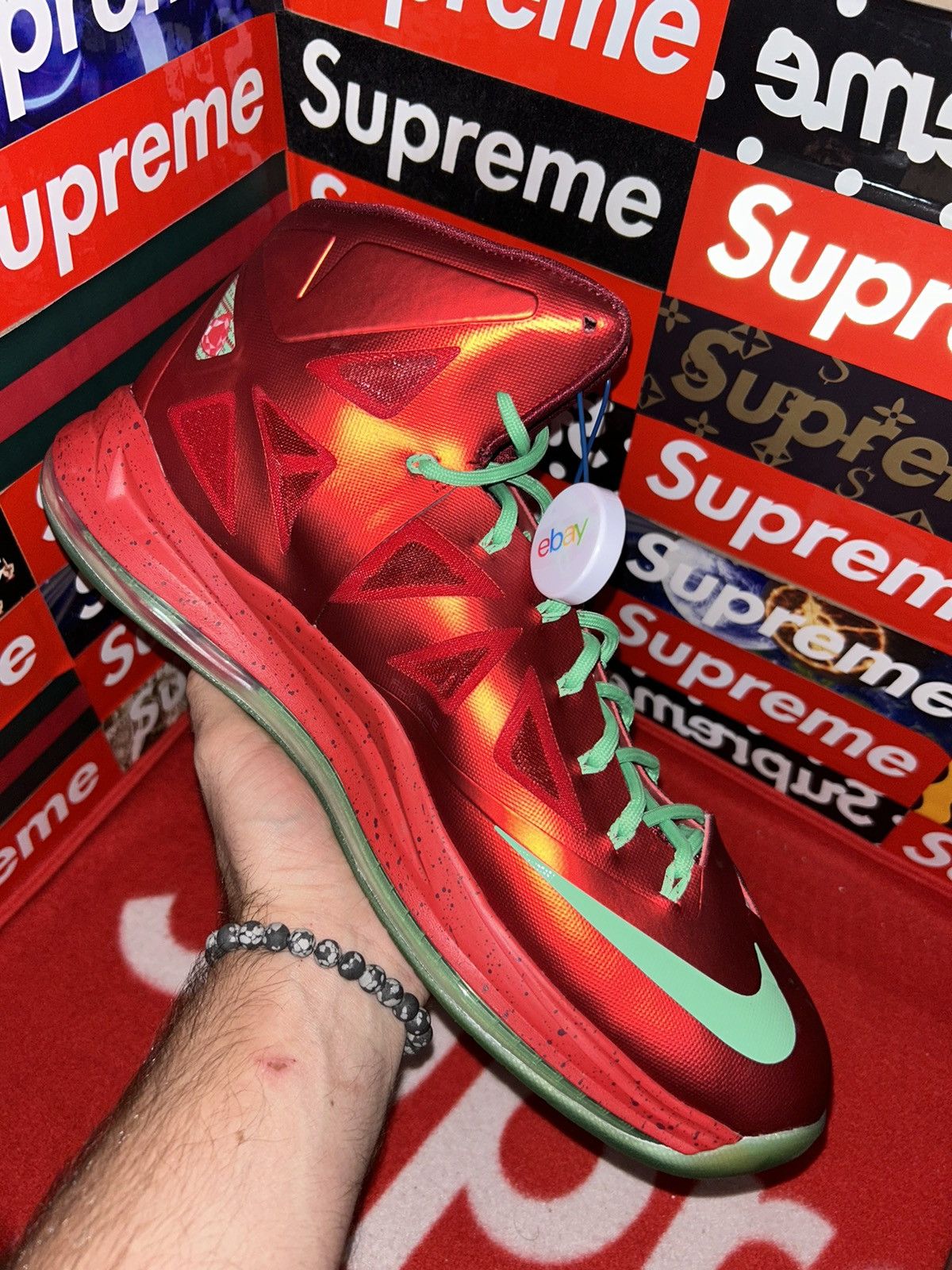 Nike Nike Lebron 10 'Christmas' 541100-600 size 14 NEW WITH BOX Size US 14 / EU 47 - 7 Thumbnail