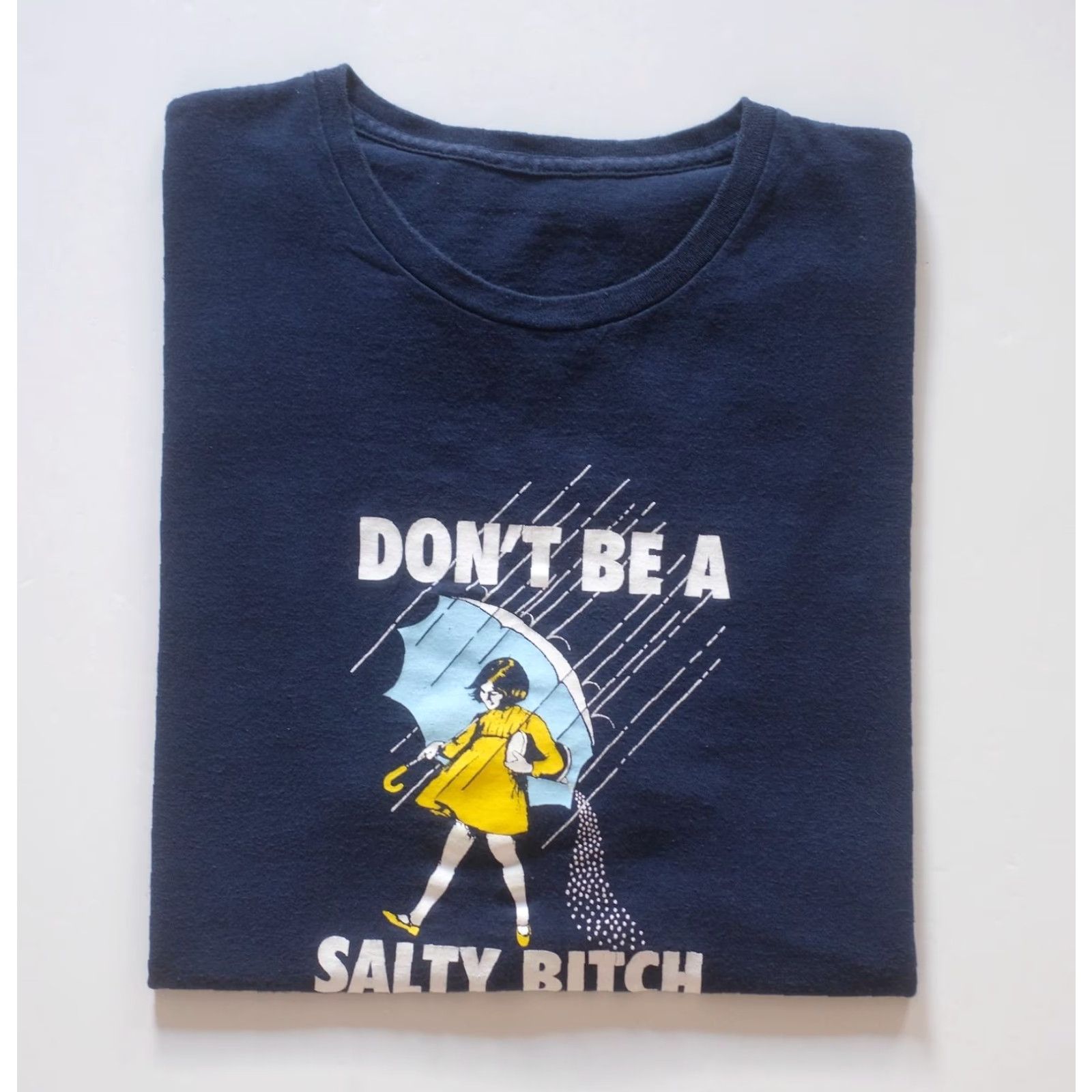 Vintage VINTAGE MORTONS SALT FUNNY Y2K RETRO GRAPHIC BLUE T SHIRT 2XL MEN's Size US XXL / EU 58 / 5 - 6 Thumbnail