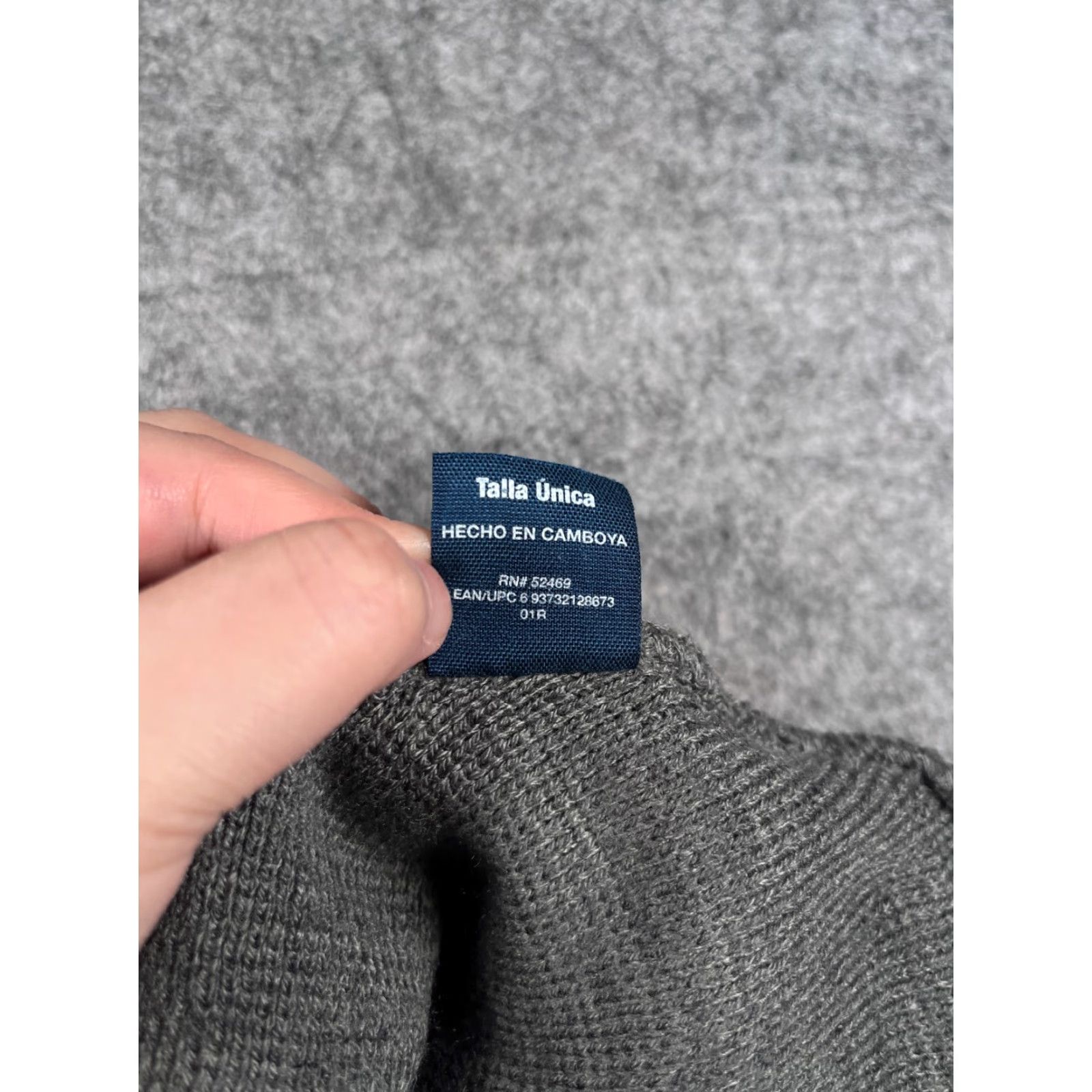 George George Beanie Toque Adult One Size Gray Knit Acrylic Hat Beanie Outdoor Ski Winter Mens Womens Unisex Adults Size ONE SIZE - 8 Thumbnail