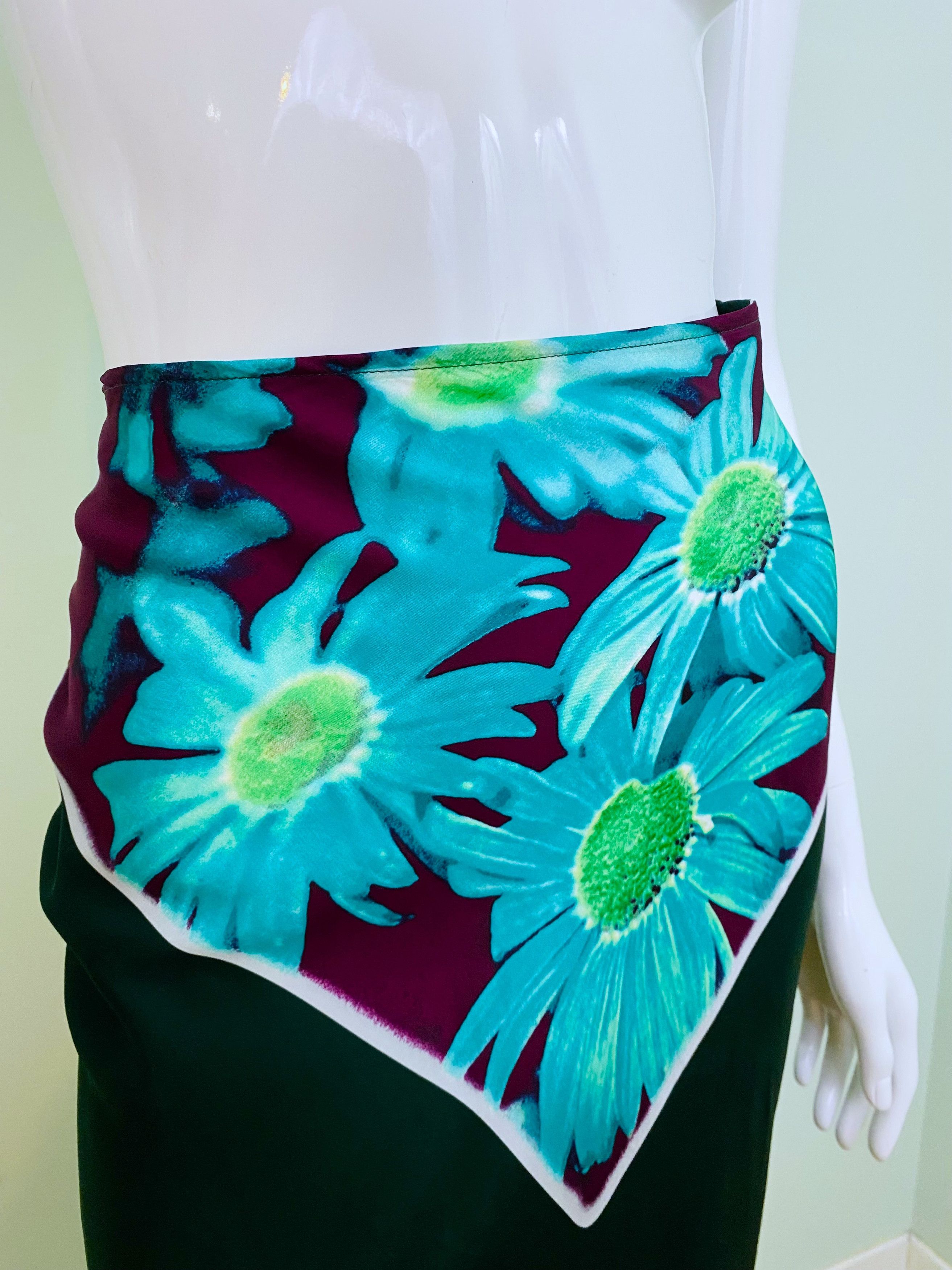 Jean Paul Gaultier Jean Paul Gaultier Floral Poison Green Maxi Skirt Size 27" / US 4 / IT 40 - 5 Thumbnail