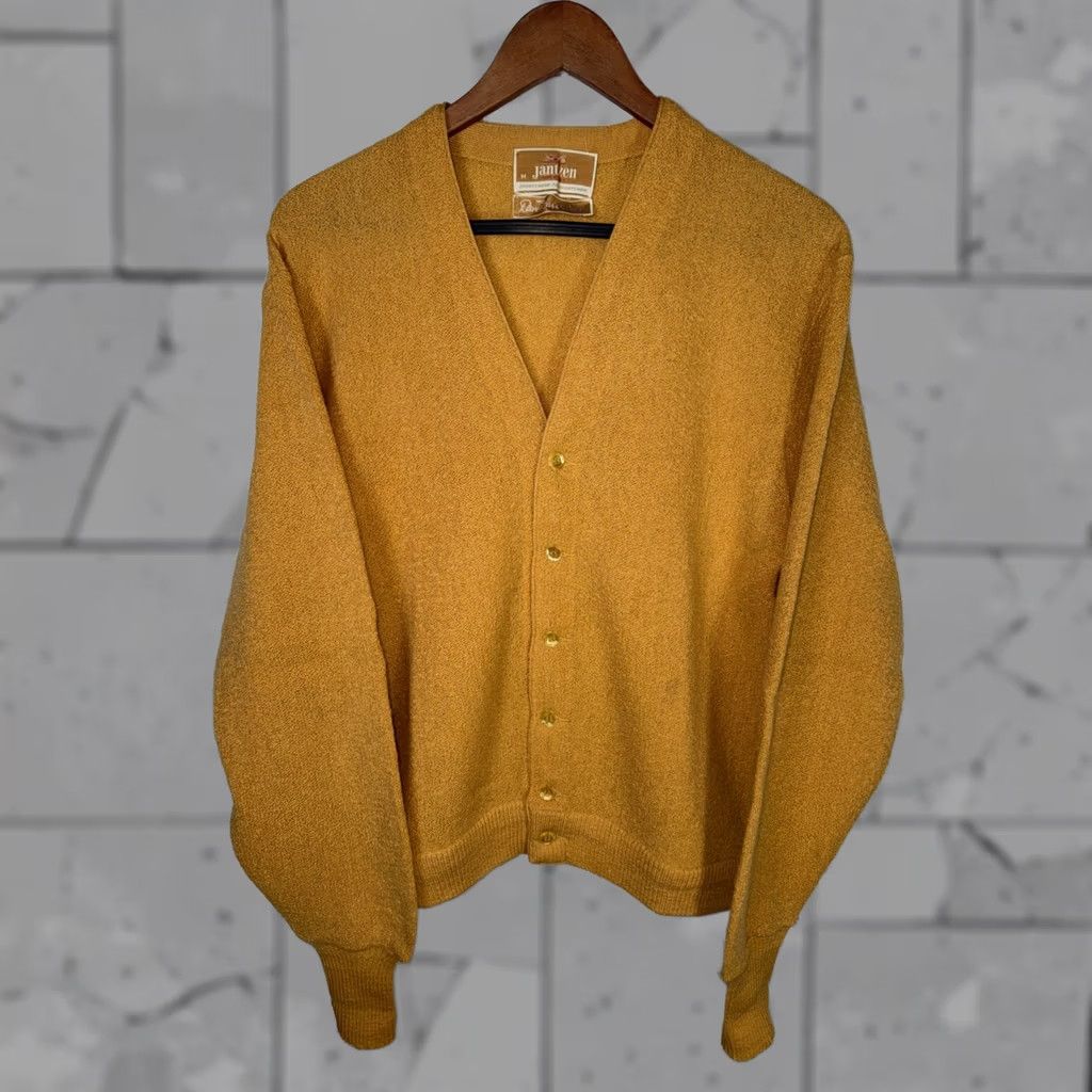 Jantzen VTG Jantzen Cardigan Mens M USA Golf Orange Sweater Cardigan Size US M / EU 48-50 / 2 - 1 Thumbnail