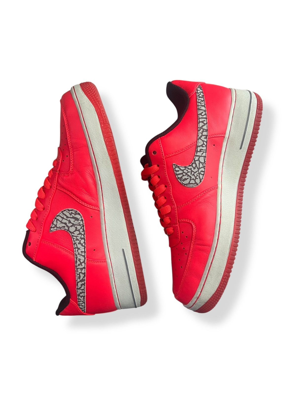Nike 2012 Nike ID Air Force 1 - Infrared/Cement Grey - Size 9 Size US 9 / EU 42 - 3 Thumbnail