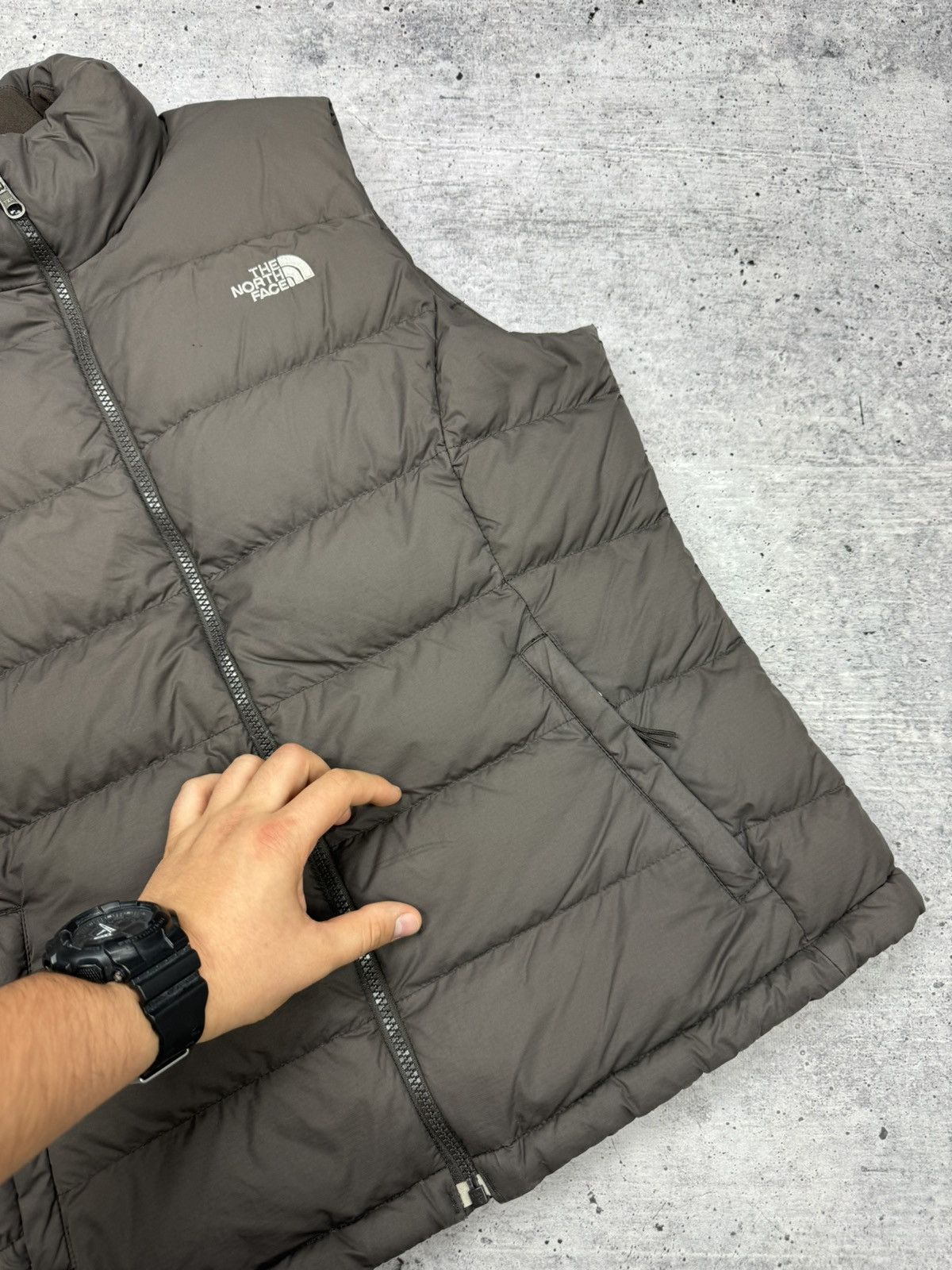 The North Face × Vintage Vintage Y2K The North Face 700 Down Brown Puffer Vest Jacket Size L / US 10 / IT 46 - 7 Thumbnail