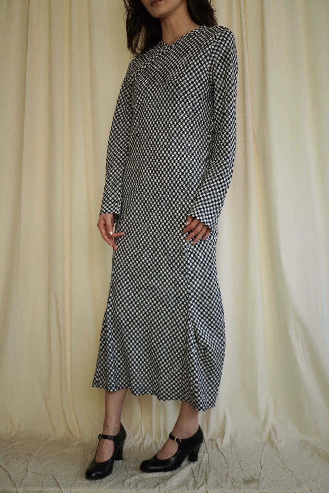 Comme des Garcons COMME des GARCONS 1998 Women's Blue Checkered Side Hook Dress M Size M / US 6-8 / IT 42-44 - 7 Thumbnail