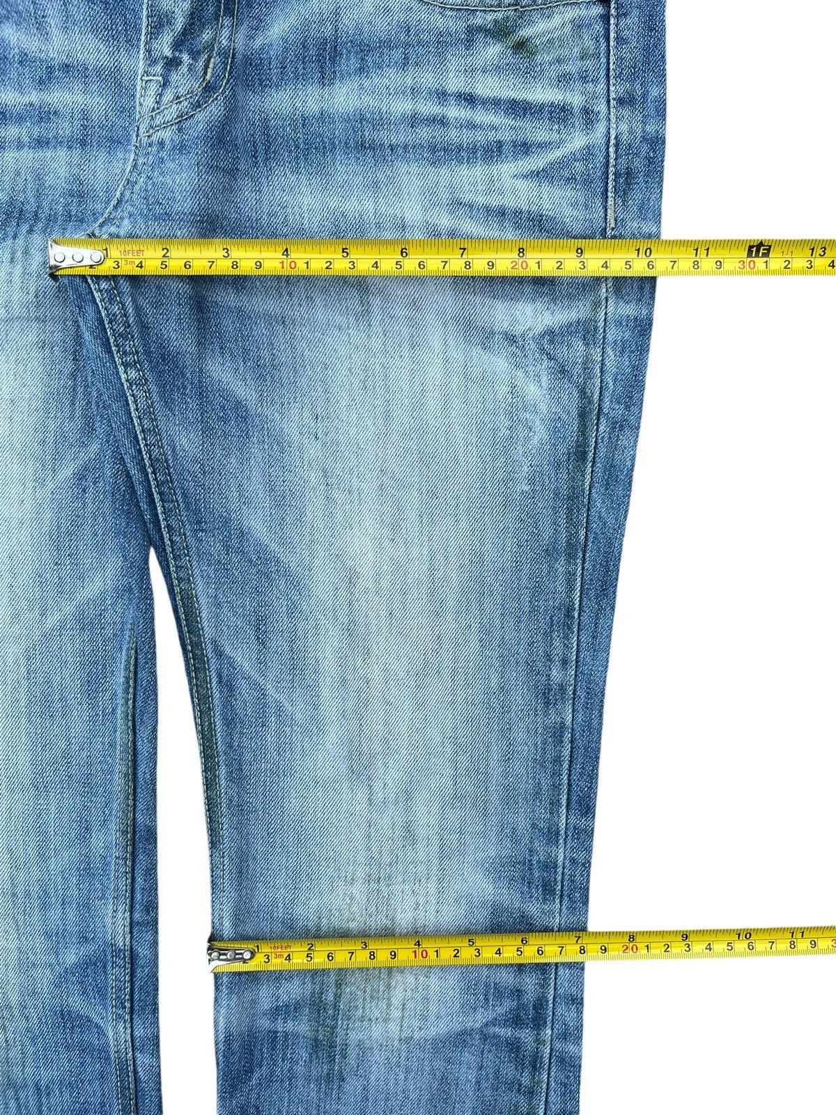 Japanese Brand Vintage Japanese Brand Blue Washed Distressed Straight Jeans Size US 31 - 15 Thumbnail