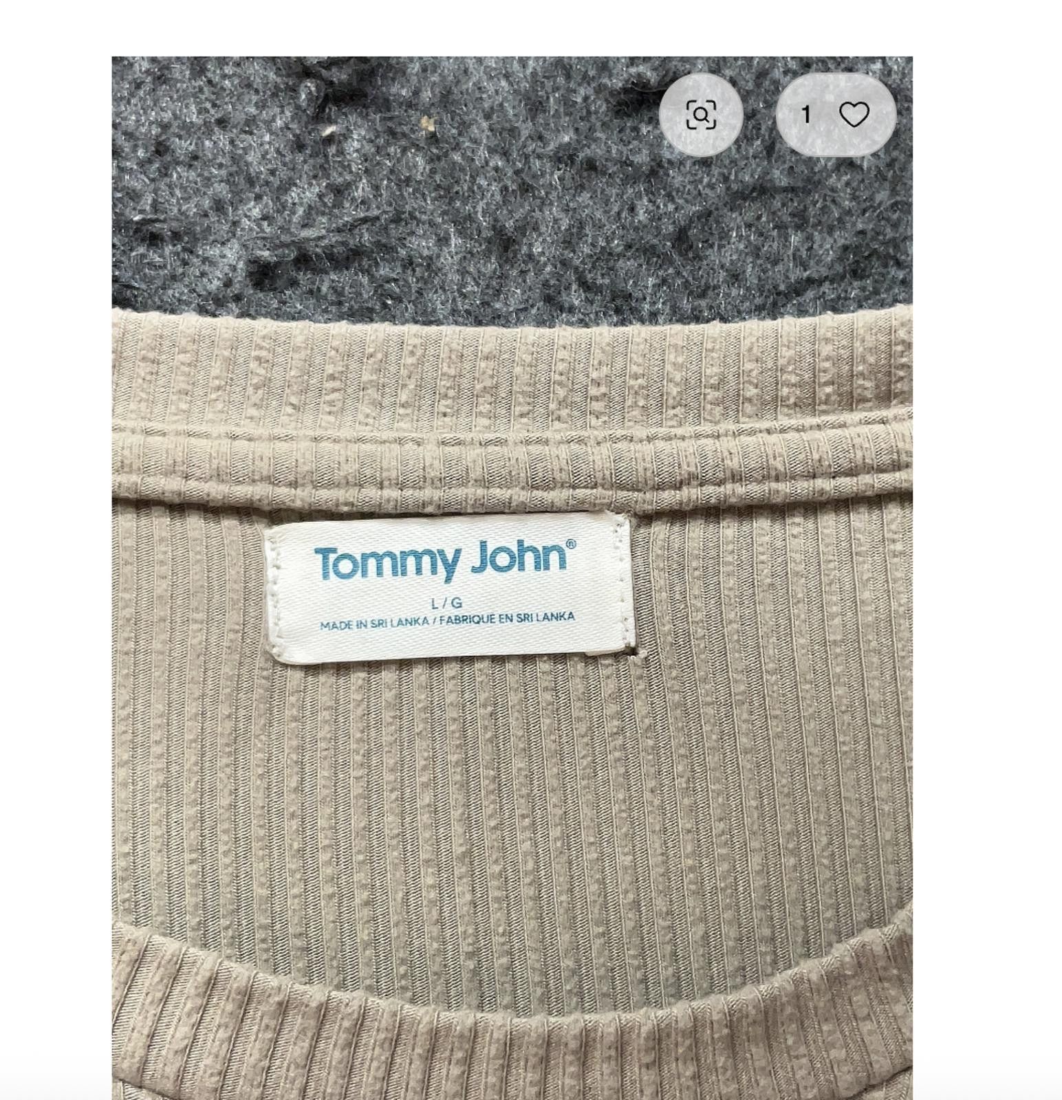 Other Tommy John Size L Long Sleeve T-Shirt Tan Size L / US 10 / IT 46 - 5 Thumbnail