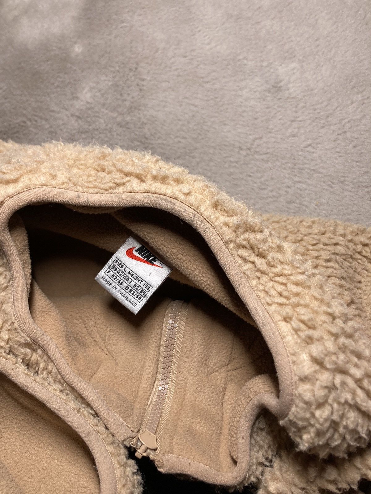 Nike × Vintage ⛩️Nike jacket sweatshirt custom sherpa fleece vintage y2k⛩️eye Size US L / EU 52-54 / 3 - 17 Thumbnail