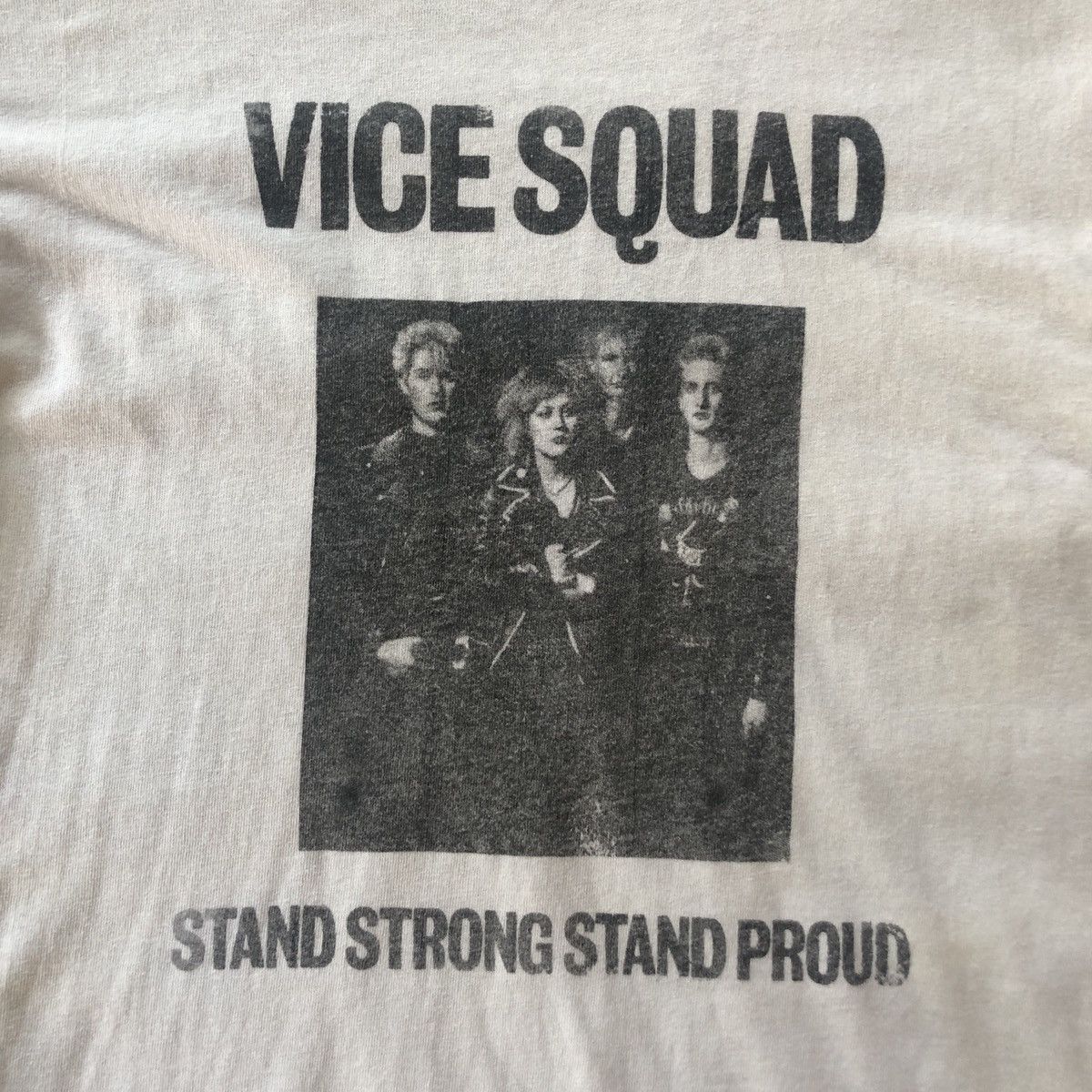 Band Tees × Hanes × Vintage Vintage English Punk Rock Band Vice Squad Tee Shirt Size US M / EU 48-50 / 2 - 3 Thumbnail