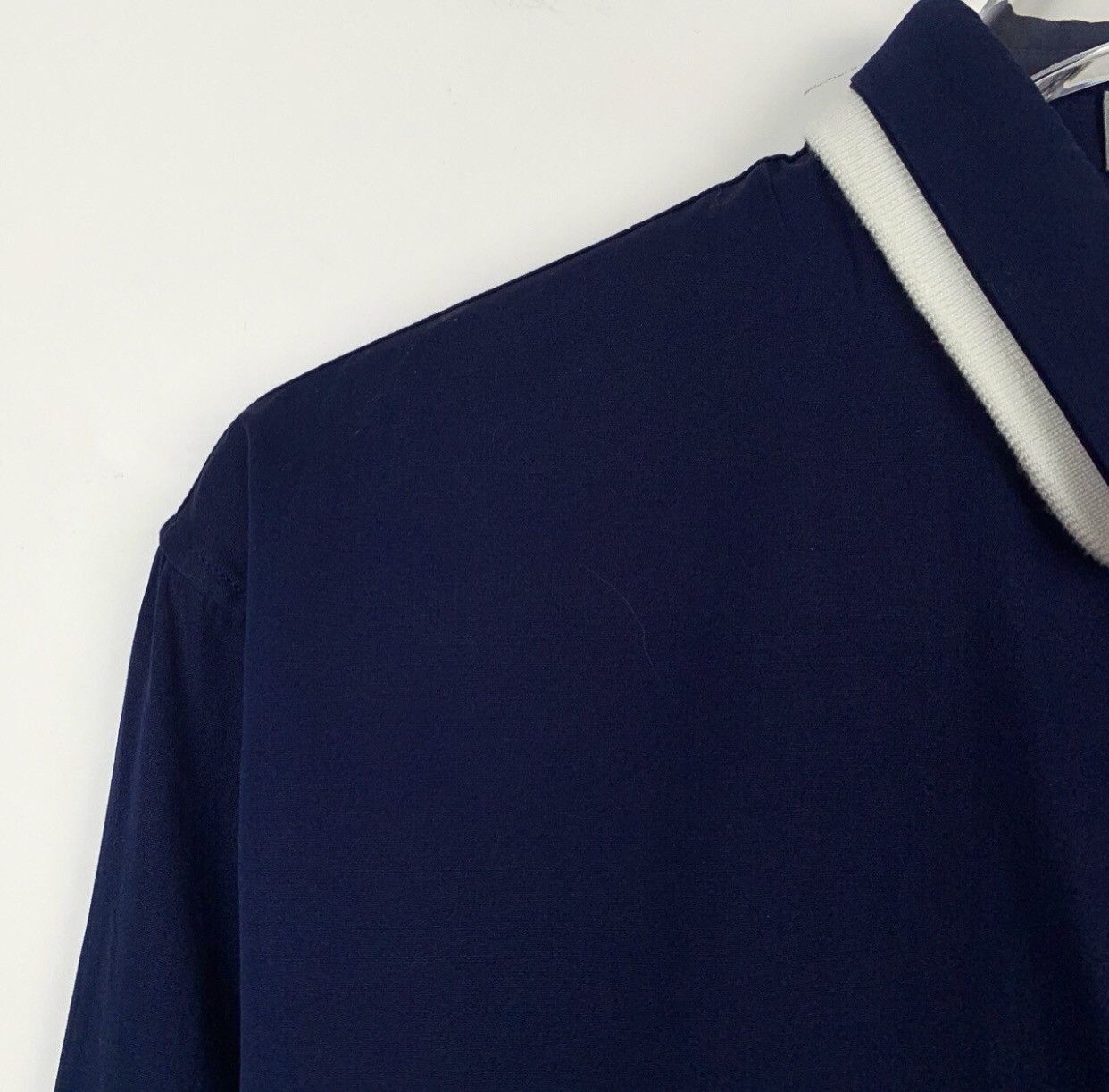 Dior Dior collar striped lapel navy bluecotton long sleeved shirt Size US M / EU 48-50 / 2 - 4 Thumbnail