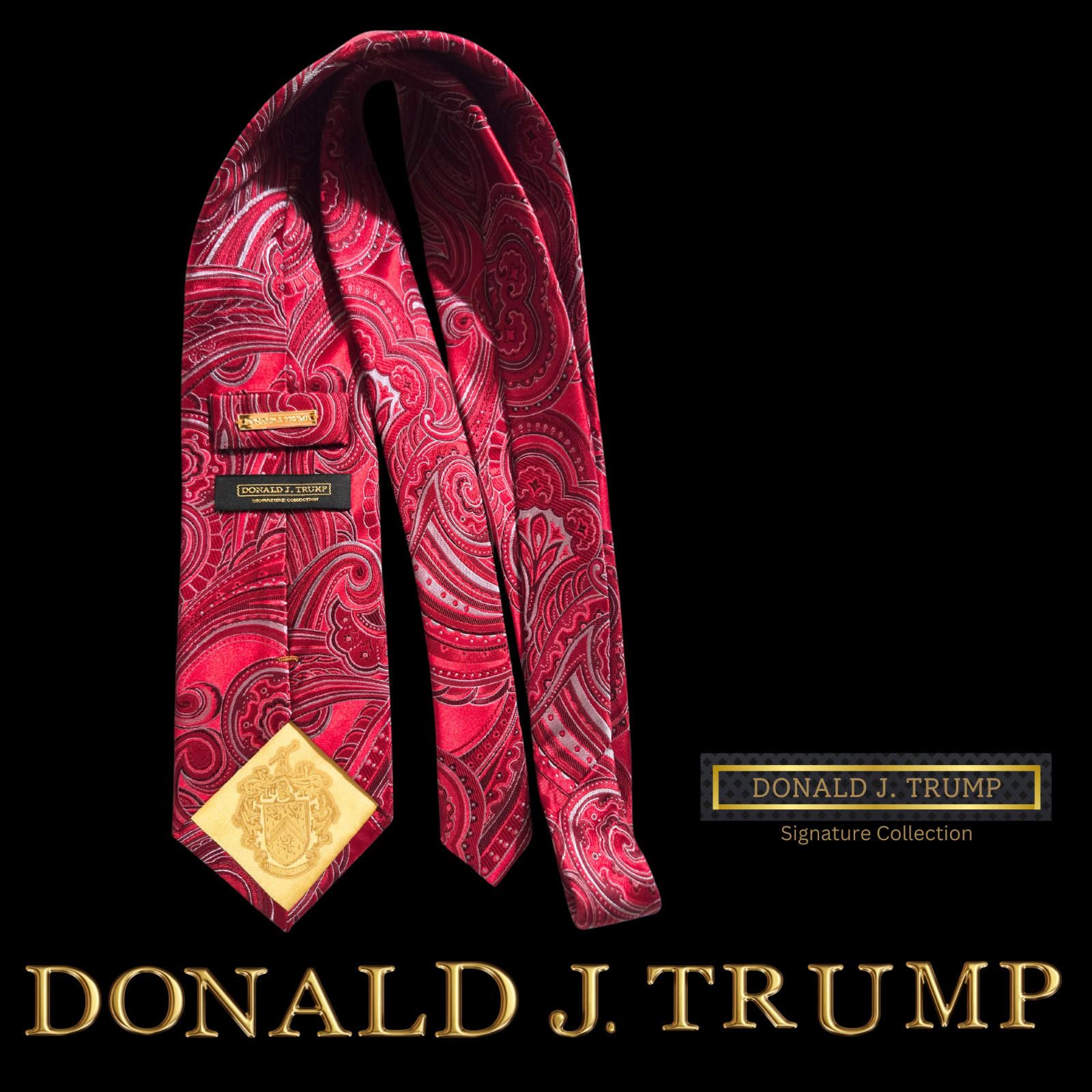 Designer NEW Donald J. Trump Signature Collection Necktie Paisley Size ONE SIZE - 2 Thumbnail