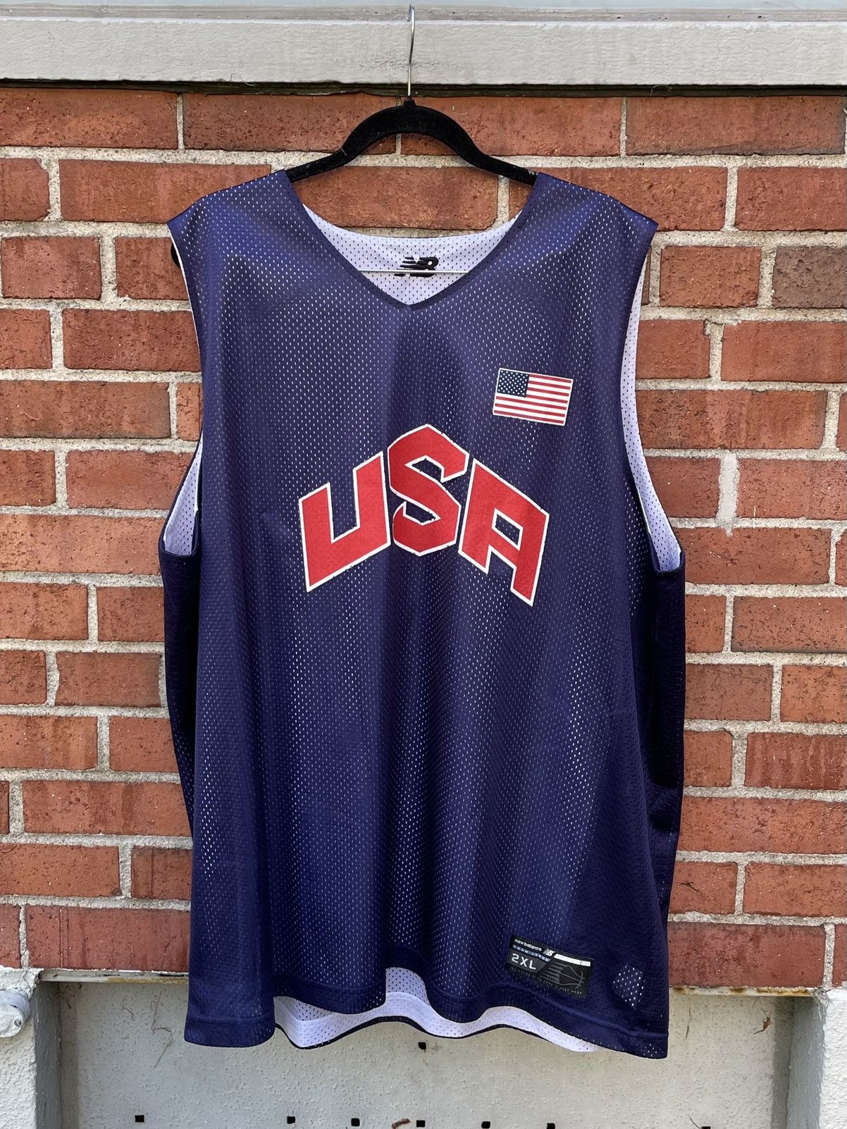 New Balance Rare Team USA New Balance Basketball Warmup Jersey Size US XXL / EU 58 / 5 - 1 Thumbnail