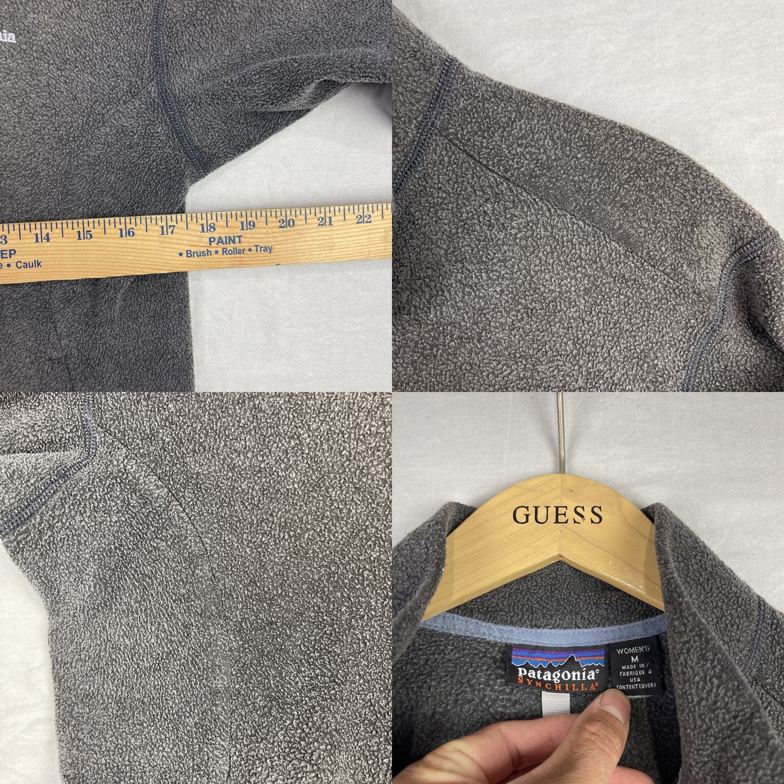Patagonia Patagonia Jacket Womens Medium Gray Synchilla Zip Up Fleece Made In USA Vintage Size M / US 6-8 / IT 42-44 - 8 Thumbnail