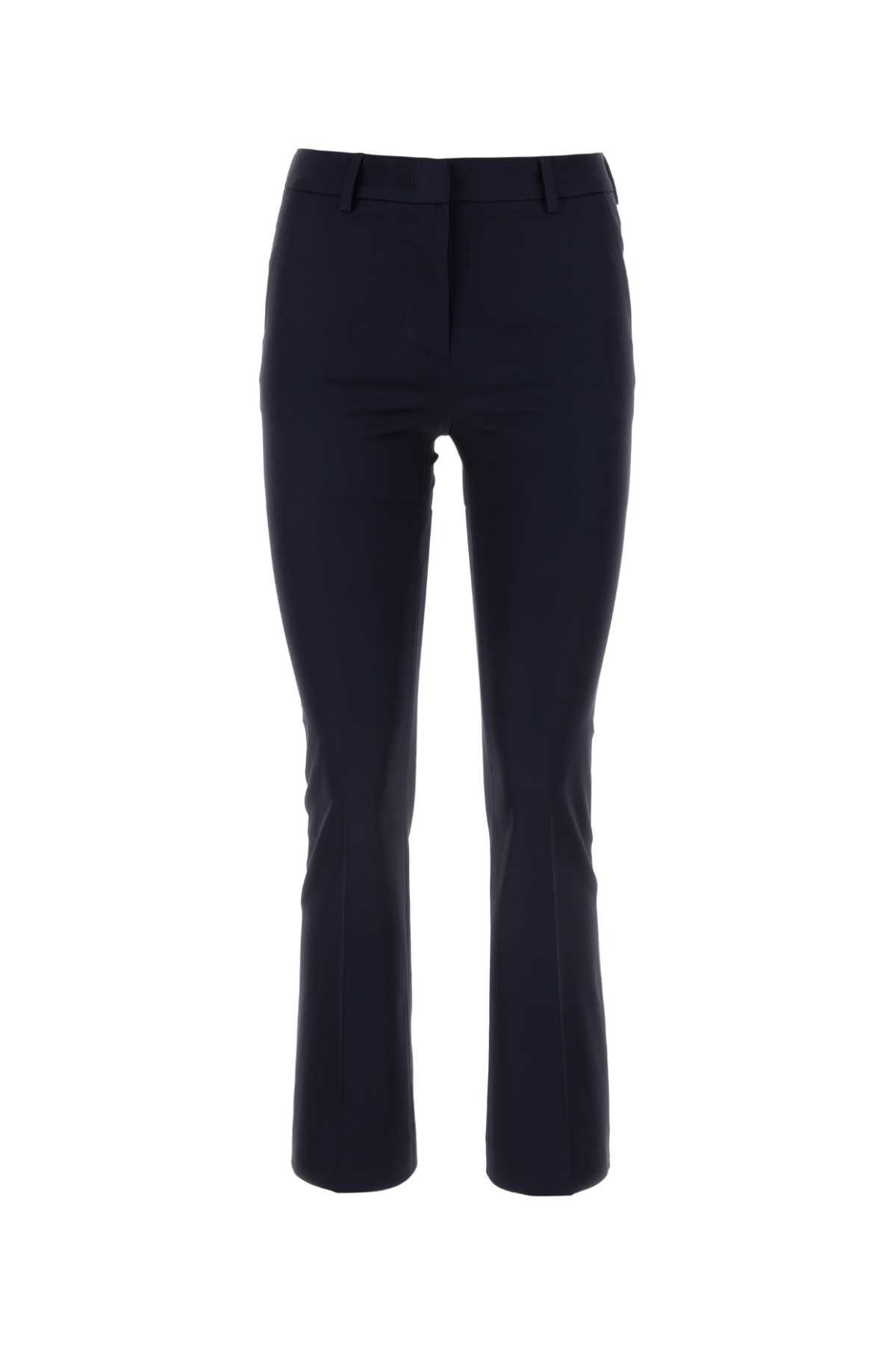 image of Pt Torino Midnight Blue Stretch Viscose Pant, Women's (Size 26)