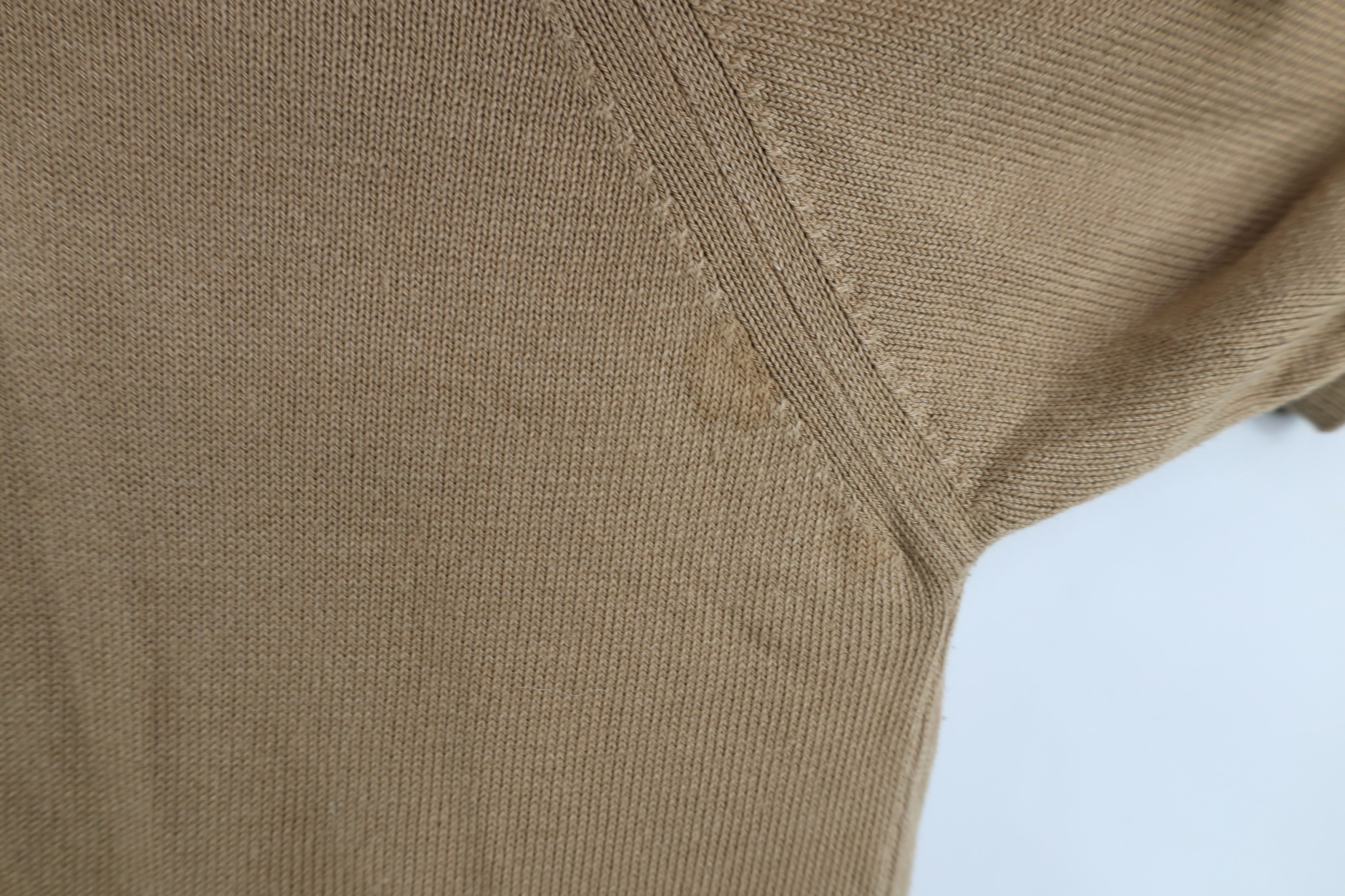 Vintage Vintage 90s Streetwear Blank Short Sleeve Knit Sweater Brown Size US XL / EU 56 / 4 - 9 Thumbnail