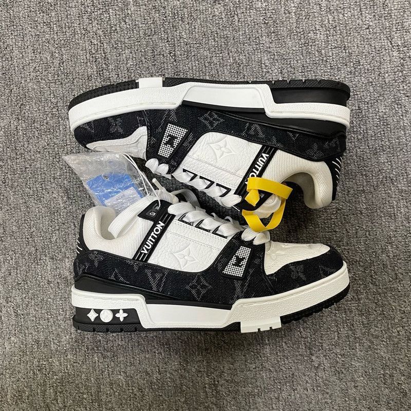 Louis Vuitton Louis Vuitton Black and White Casual Trainers -2505 Size US 4 / IT 34 - 5 Thumbnail