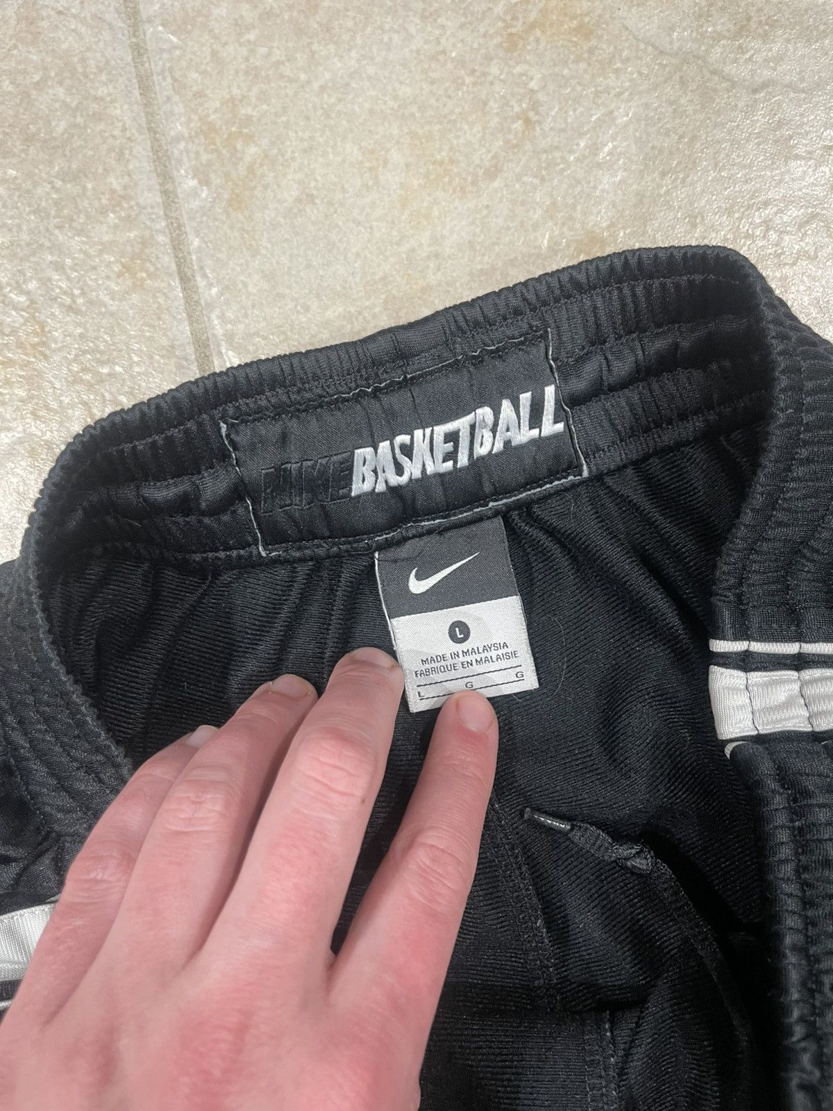 Nike Vintage Y2K Nike Basketball Track Pants Black White Stripe Size US 36 / EU 52 - 3 Thumbnail