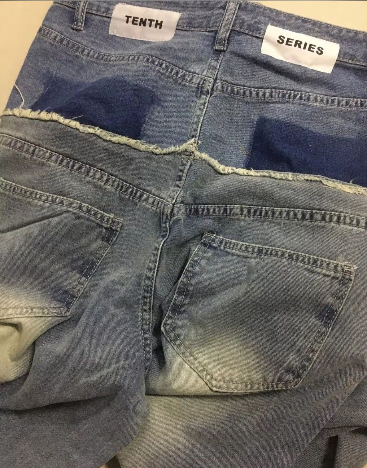 Jean Retro Double Stitching Washed Baggy Jeans Size US 36 / EU 52 - 6 Thumbnail