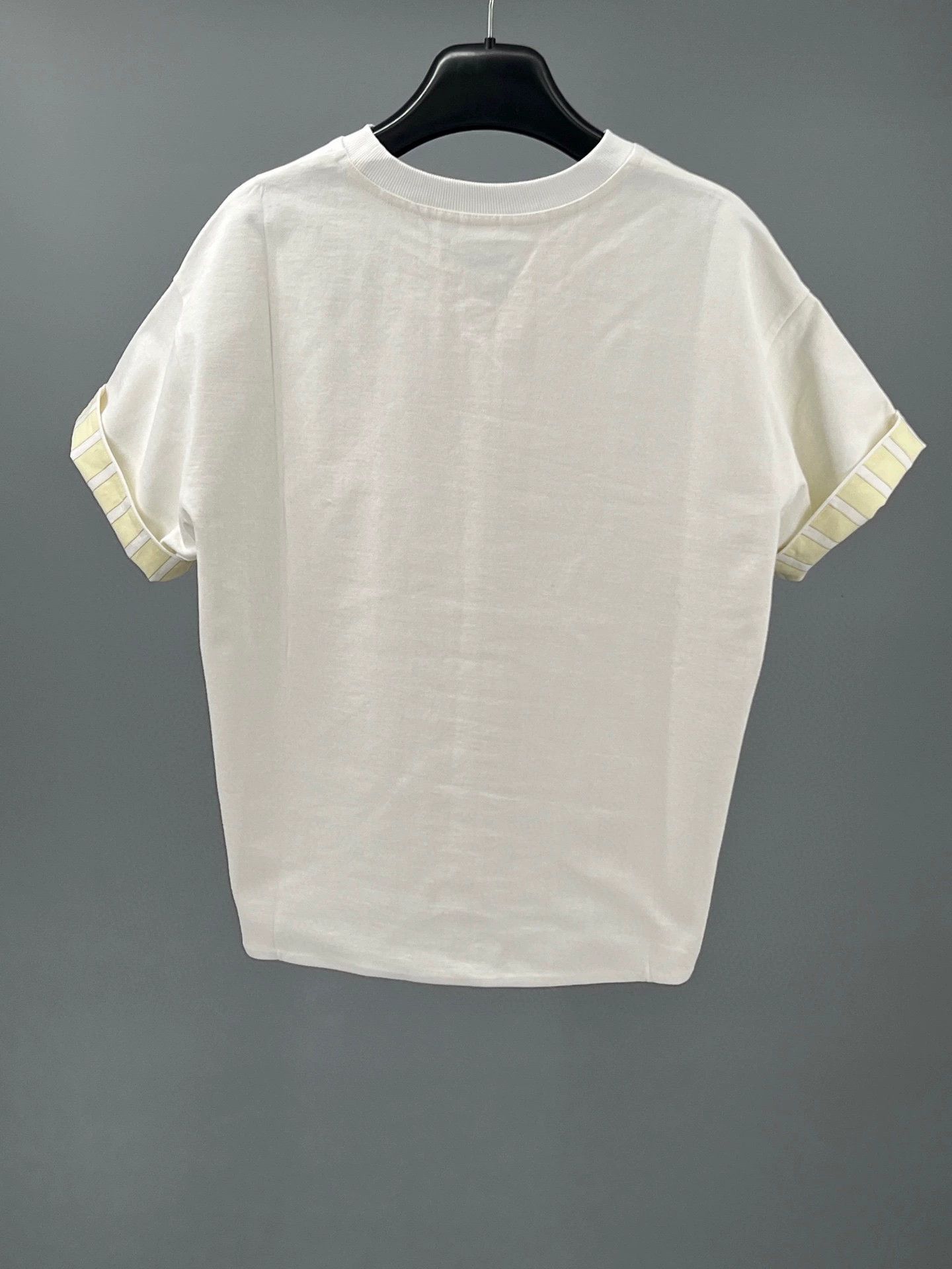Bottega Veneta Bottega Veneta White Cotton Embroidered T-Shirt Size US S / EU 44-46 / 1 - 4 Thumbnail