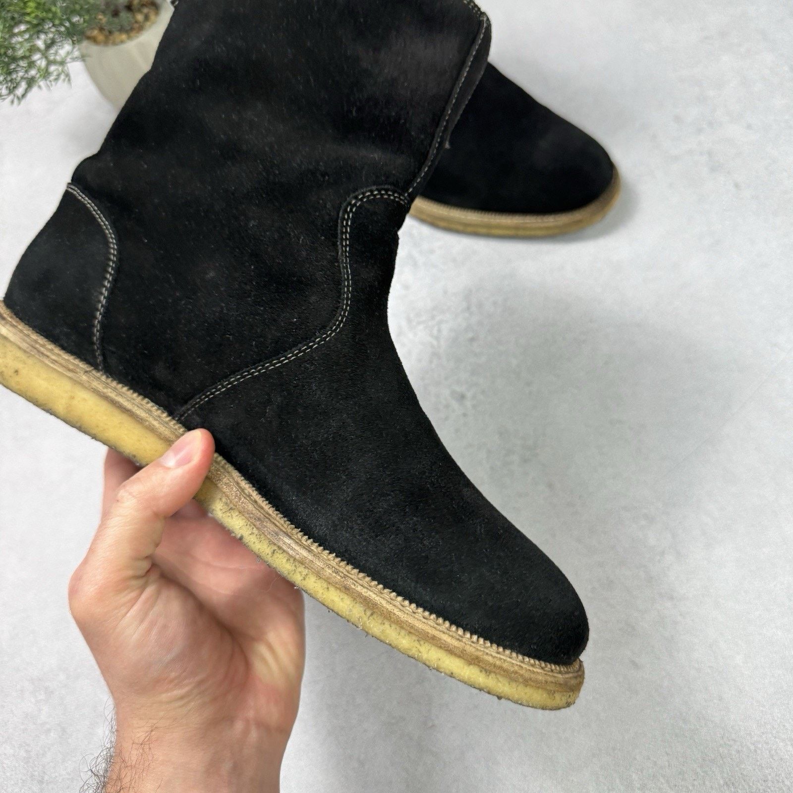 Gucci Gucci Men High Suede Fur Boot Winter Black Size US 9 Size US 9 / EU 42 - 20 Thumbnail