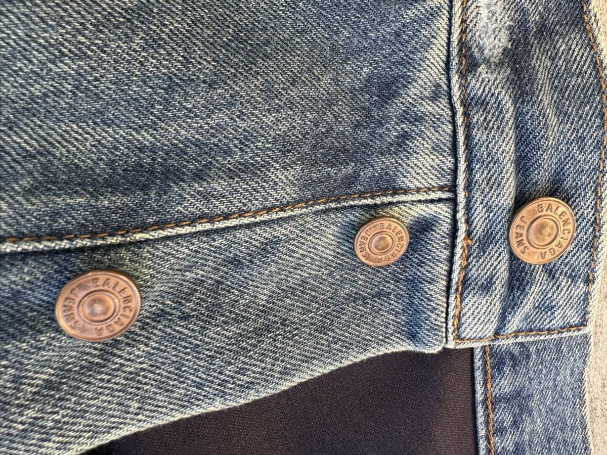 Balenciaga Balenciaga AW21 Ripped Layered Destroyed Baggy Denim Pants Size US 30 / EU 46 - 5 Thumbnail