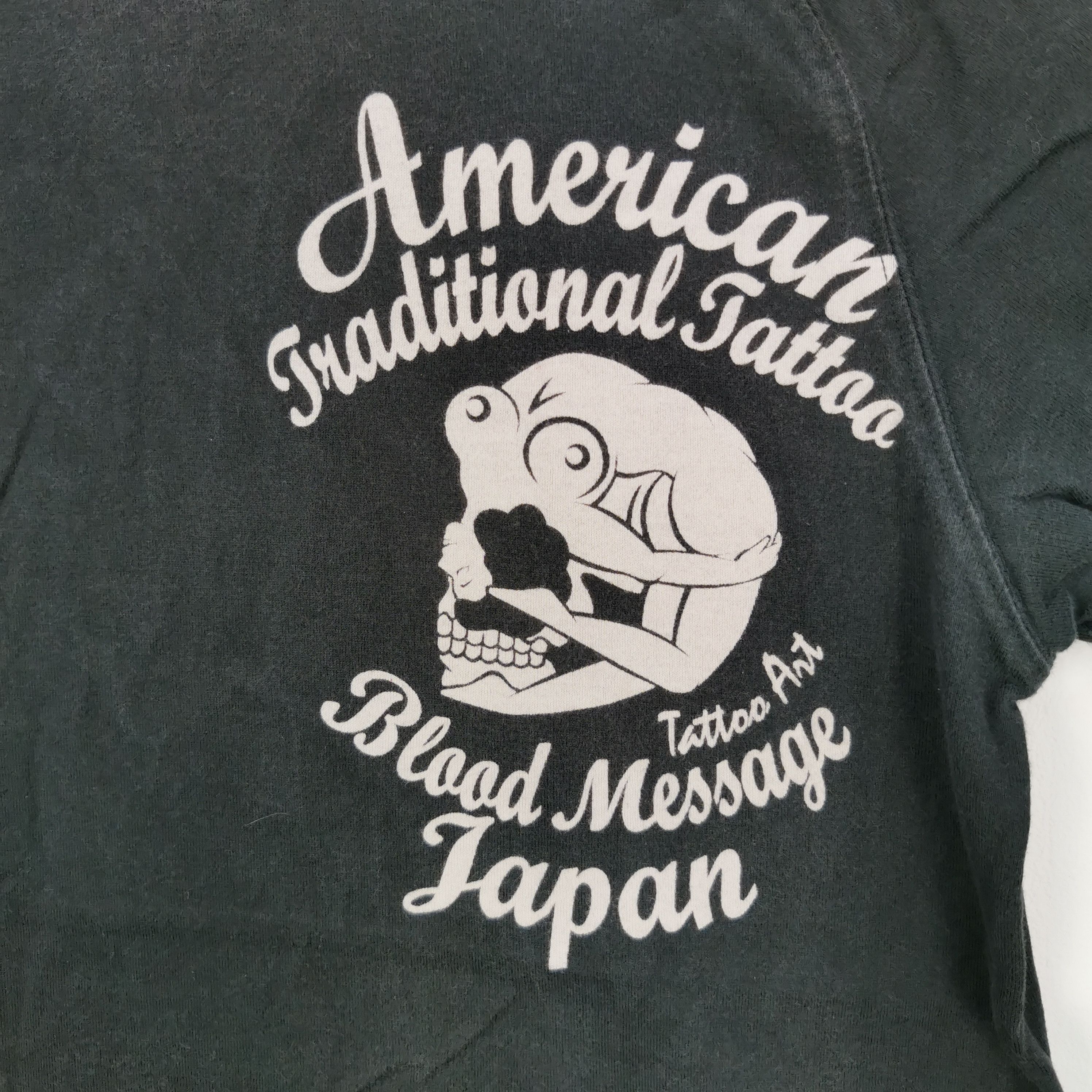 Japanese Brand × Vintage Vintage Blood Message T-Shirt Skull Horror Japanese Tee Size US S / EU 44-46 / 1 - 3 Thumbnail