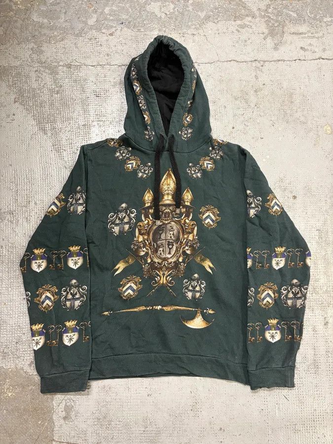 Dolce & Gabbana AW2014 Dolce & Gabbana Heraldic Knight Crest Hoodie Size US S / EU 44-46 / 1 - 1 Thumbnail