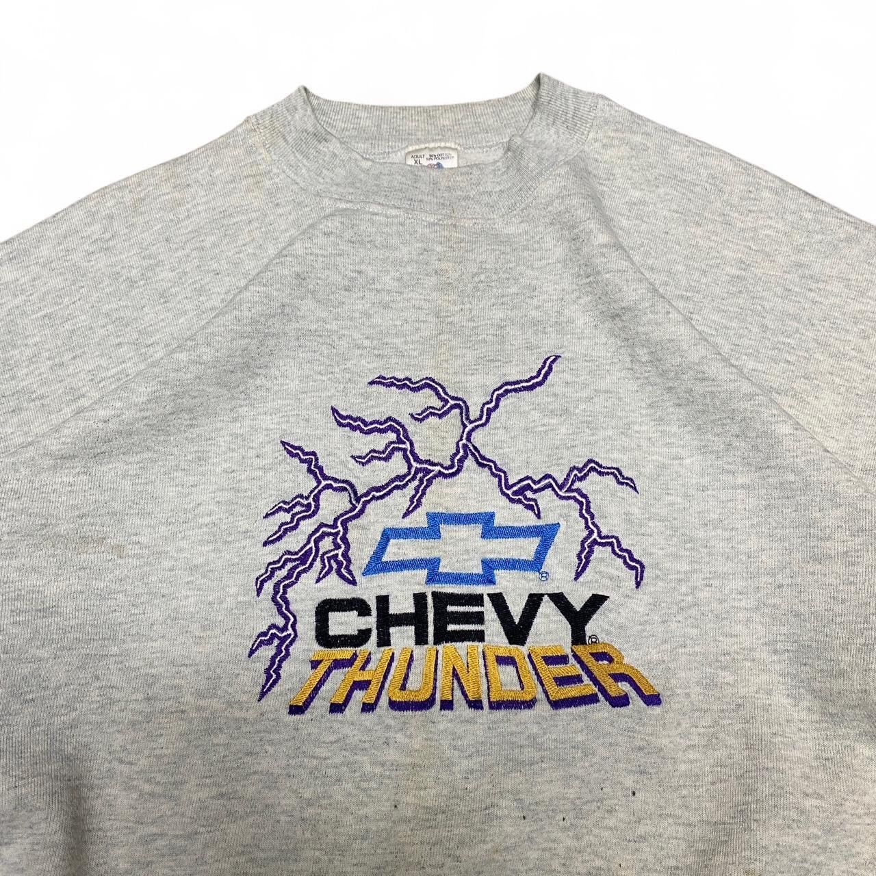 Other Vintage Chevy Thunder thunder embroidered grey crewneck Size US L / EU 52-54 / 3 - 1 Thumbnail