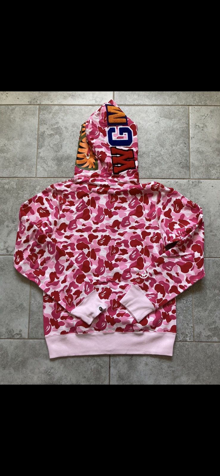 Bape Bape ABC camo shark full zip hoodie pink Size US M / EU 48-50 / 2 - 4 Thumbnail