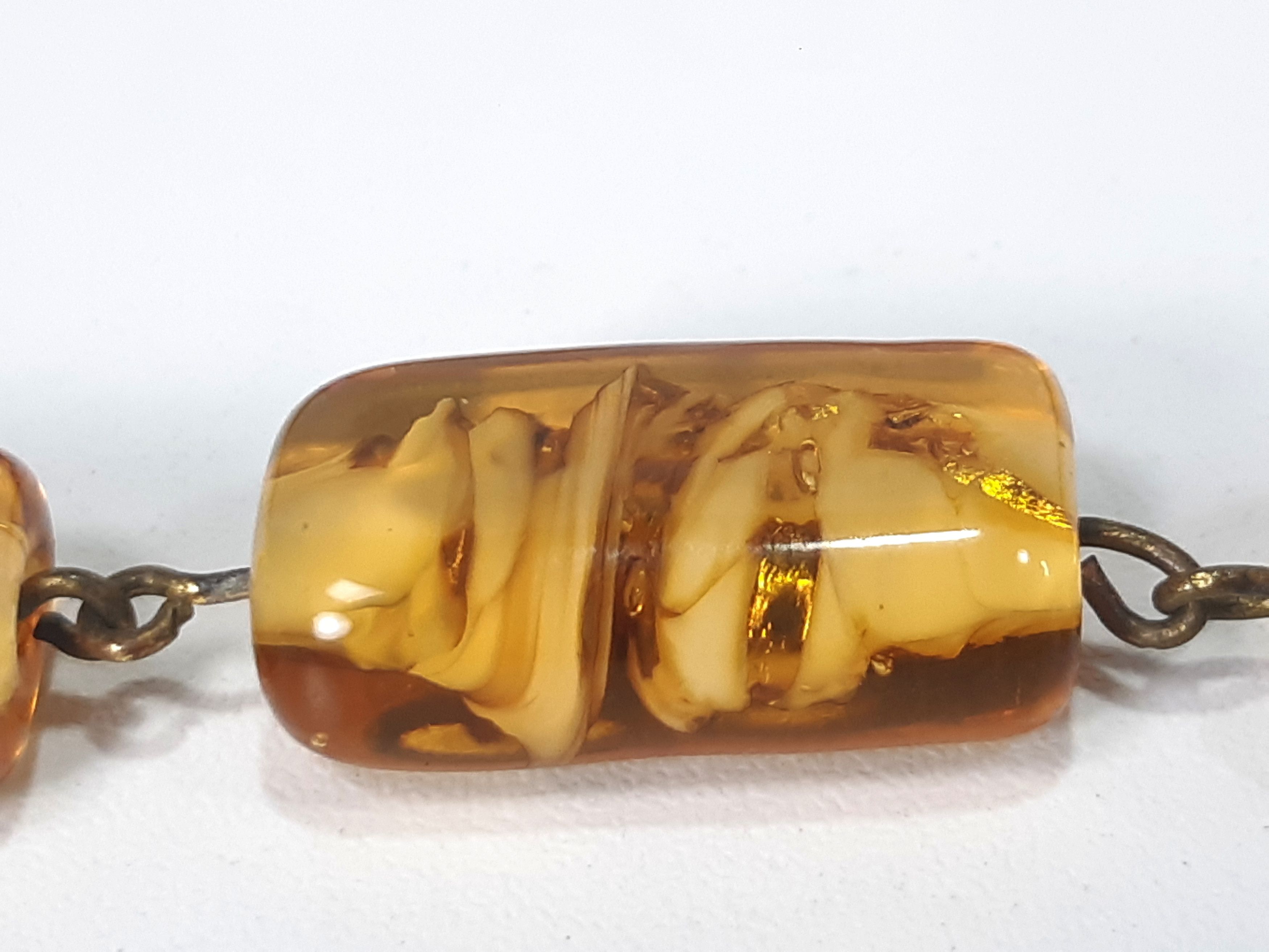 Other Vintage MURANO Gold Foil Beaded Necklace Size ONE SIZE - 9 Thumbnail