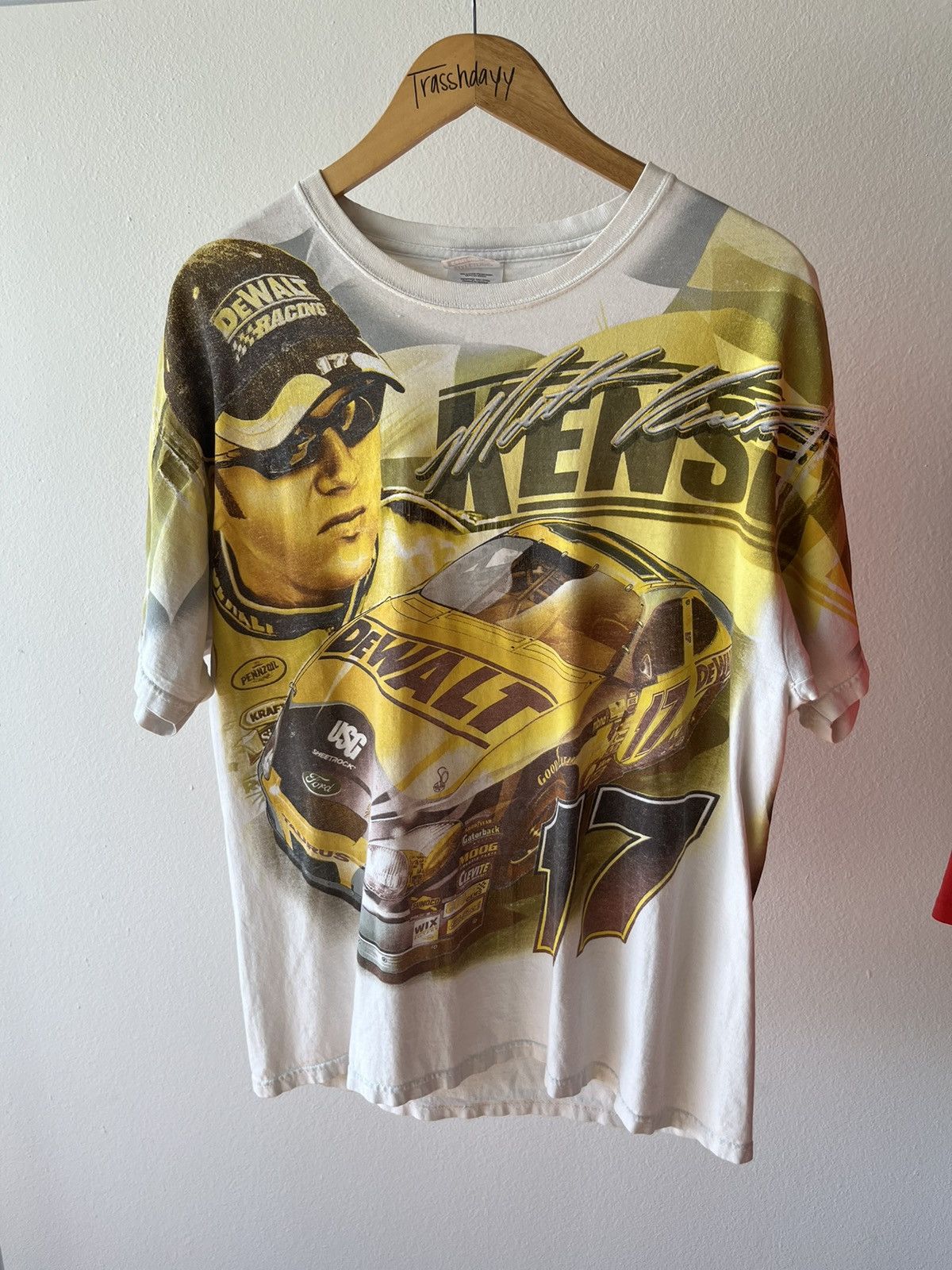 NASCAR × Vintage NASCAR Matt Kenneth #17 De Walt Tee 2005 Size US L / EU 52-54 / 3 - 1 Thumbnail