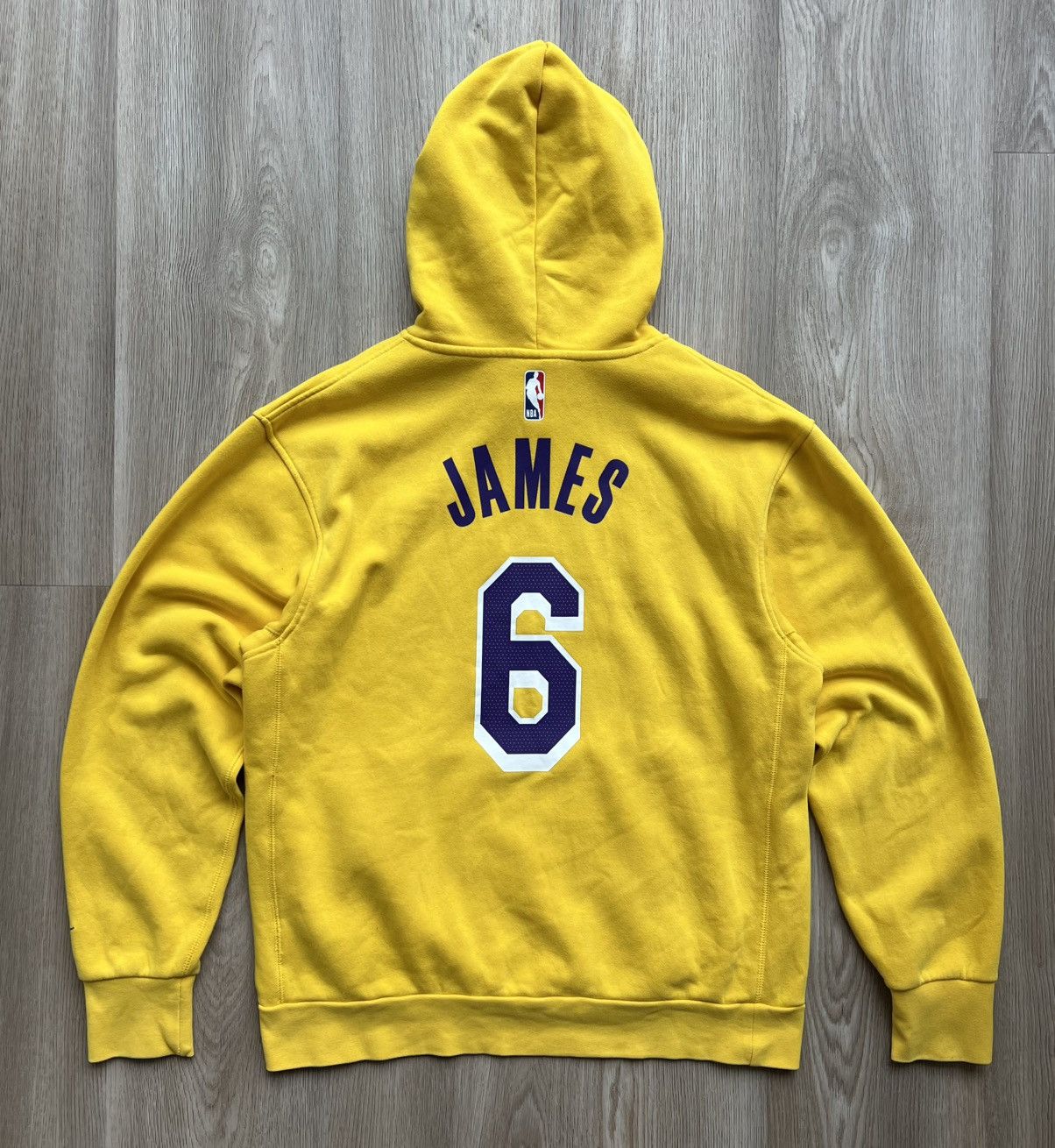 NBA × Nike Nike NBA Los Angeles Lakers #6 James Basketball Hoodie Size US M / EU 48-50 / 2 - 10 Thumbnail