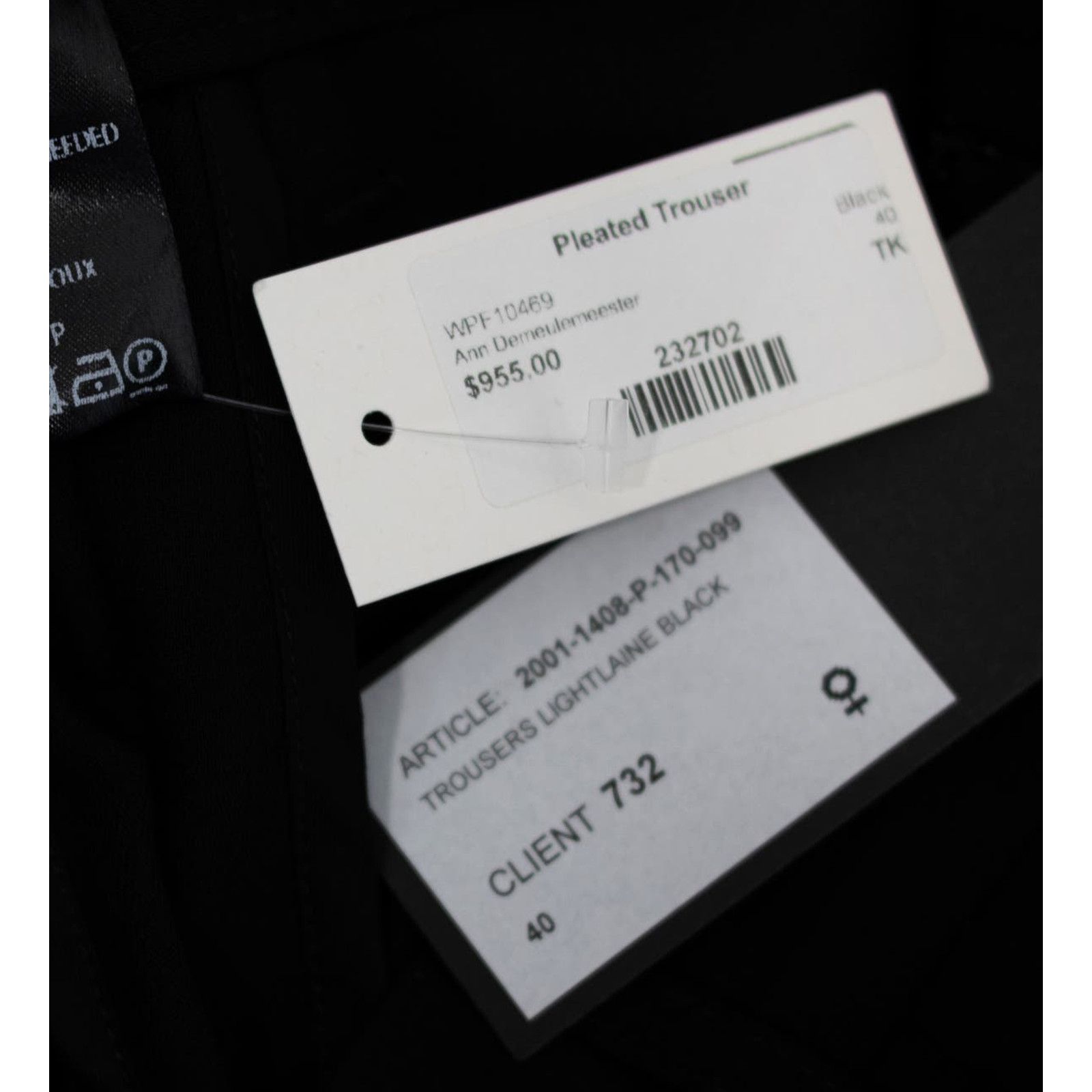 Ann Demeulemeester Ann Demeulemeester Pleated Trouser Size 28" / US 6 / IT 42 - 7 Thumbnail