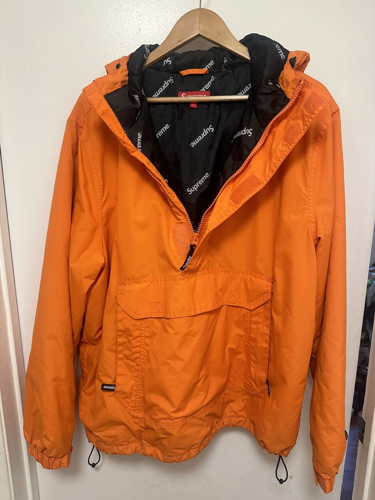 Supreme Supreme hooded logo half zip pullover Size US L / EU 52-54 / 3 - 4 Thumbnail