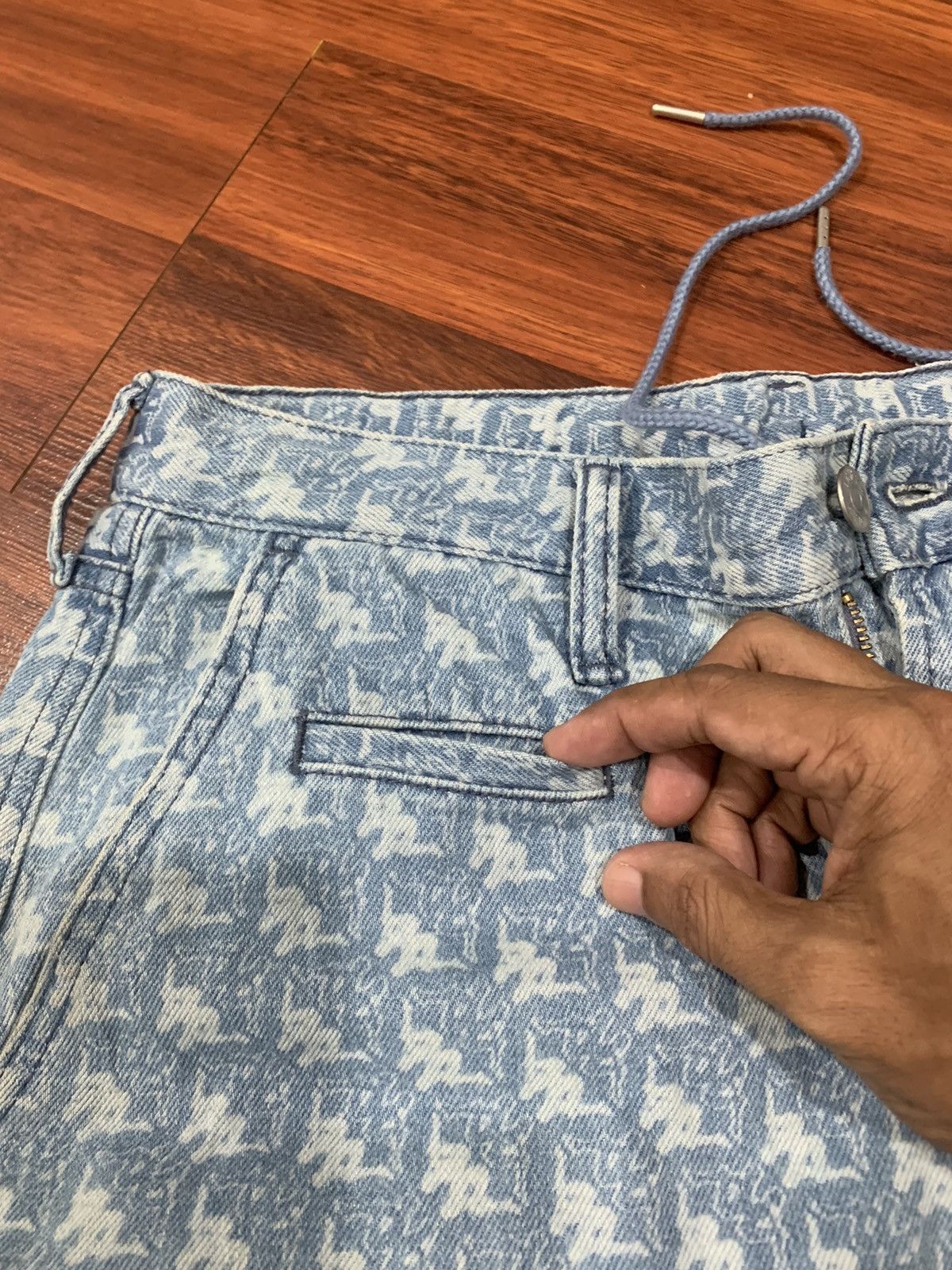 GU × If Six Was Nine × Kappa Gu x Kappa Monogram Baggy Jeans Pants Size US 33 - 11 Thumbnail