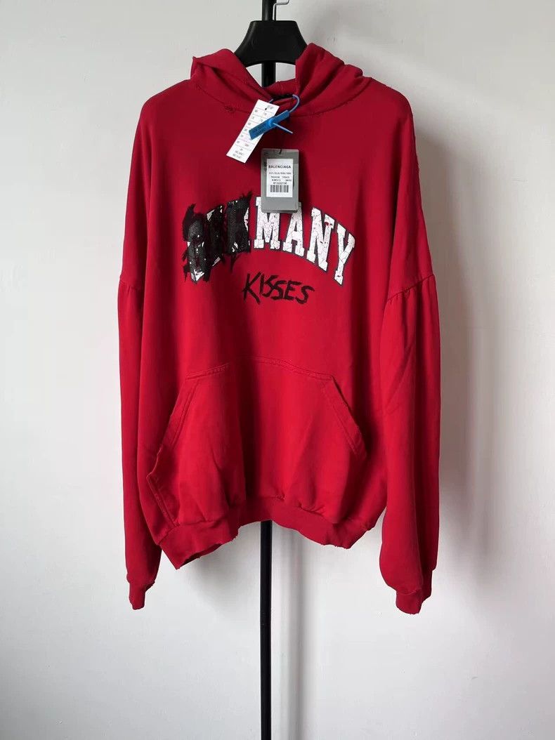 Balenciaga Balenciaga Letter Hooded Loose Long Sleeve Sweatshirt Size M / US 6-8 / IT 42-44 - 1 Thumbnail