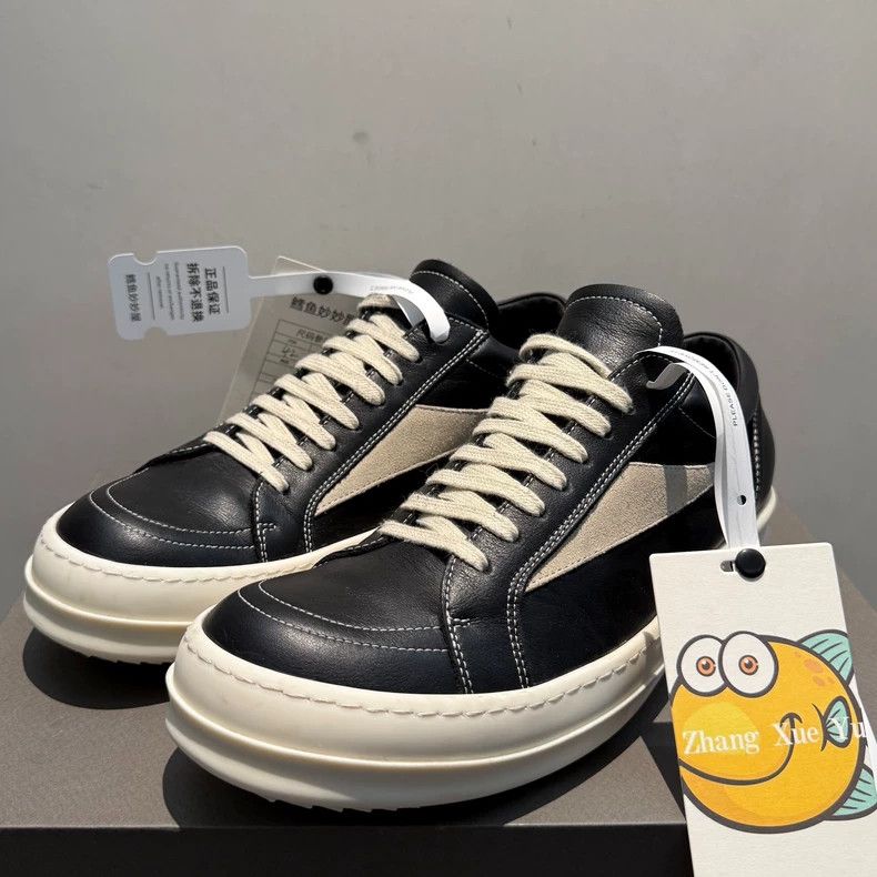 Rick Owens rick owens Leather low-top calfskin infringing Vans board s Size US 9 / EU 42 - 2 Thumbnail