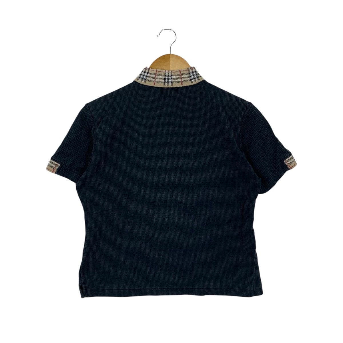 Burberry BURBERRY GOLF Nova Check Half Zipper Short Sleeve Shirt Size M / US 6-8 / IT 42-44 - 4 Thumbnail