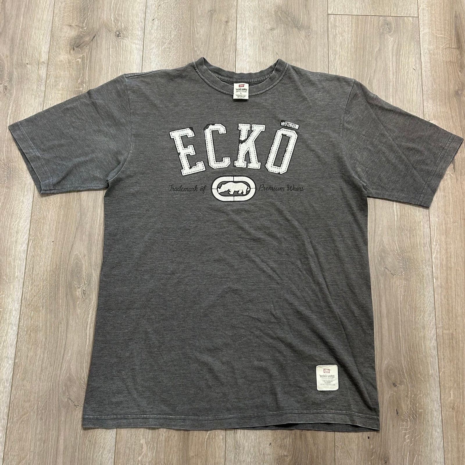 Ecko Unltd. Vintage Y2K Ecko Unltd Varsity Logo Spell Out Tee T Shirt Size US L / EU 52-54 / 3 - 1 Thumbnail