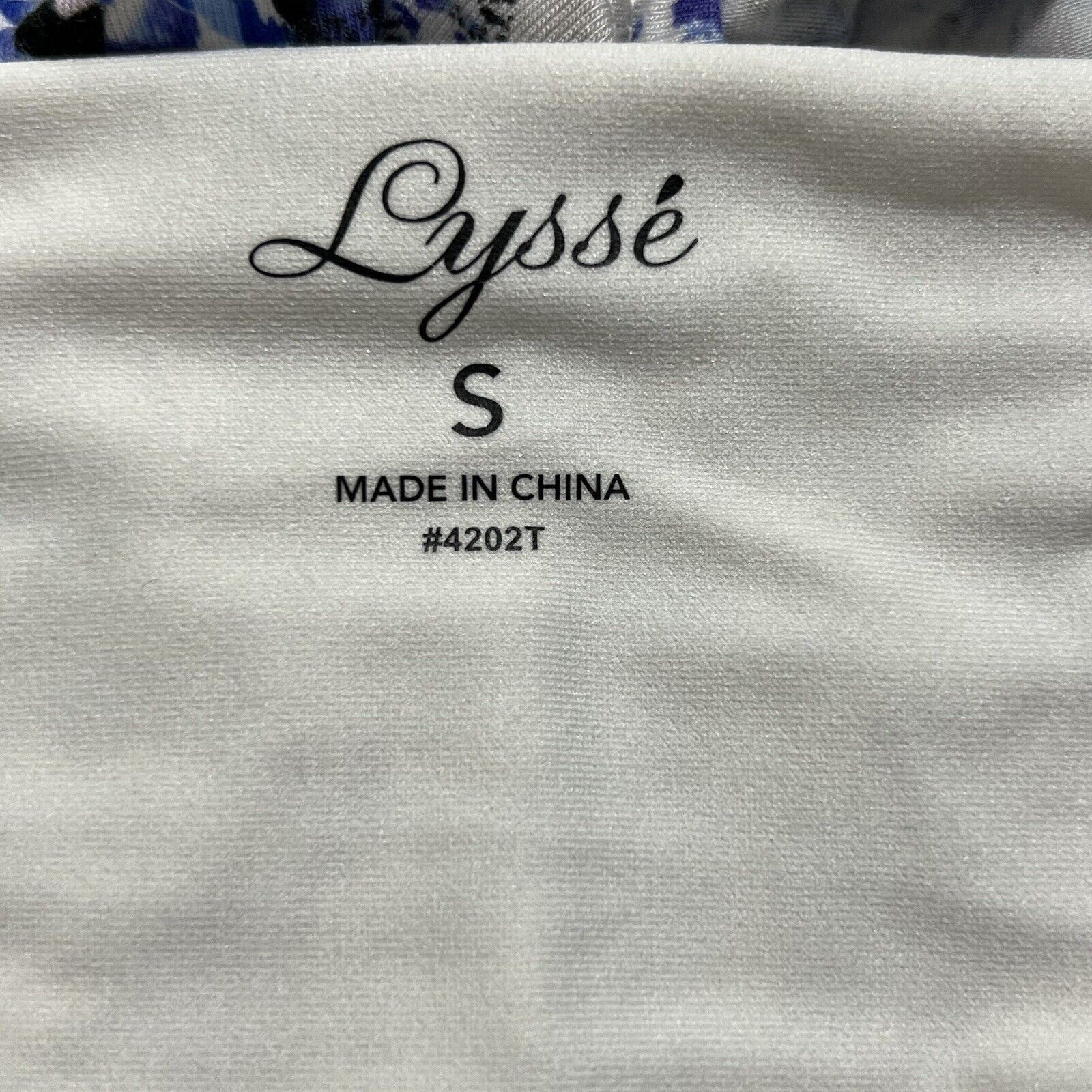 Other Lysse Short Sleeve Blue White Floral A-Line Dress Stretch Size S / US 4 / IT 40 - 3 Thumbnail