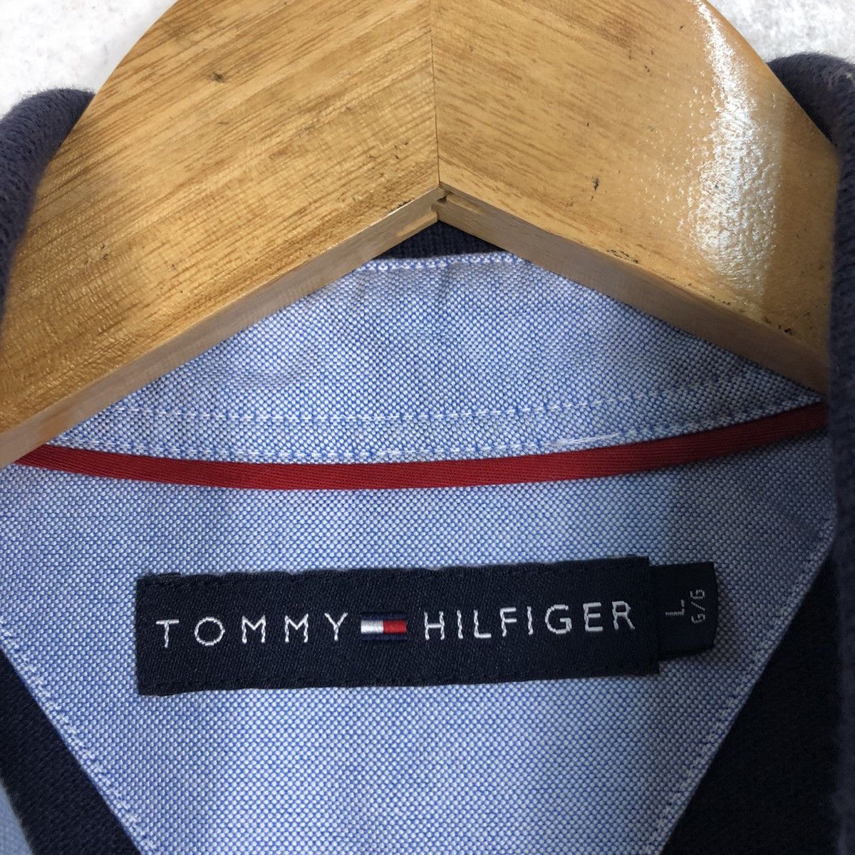 Japanese Brand × Tommy Hilfiger Tommy Hilfiger Polo Shirt Rare Design American Flag Size US L / EU 52-54 / 3 - 10 Thumbnail