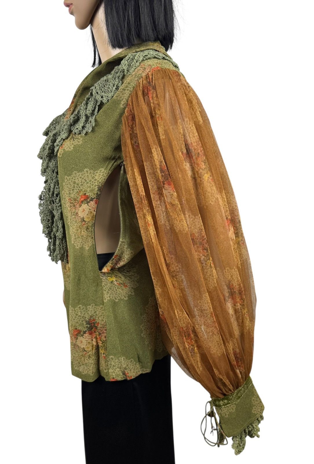 Other Shantanu Goenka Couture Printed Blouse Silk Viscose size M Size M / US 6-8 / IT 42-44 - 12 Thumbnail